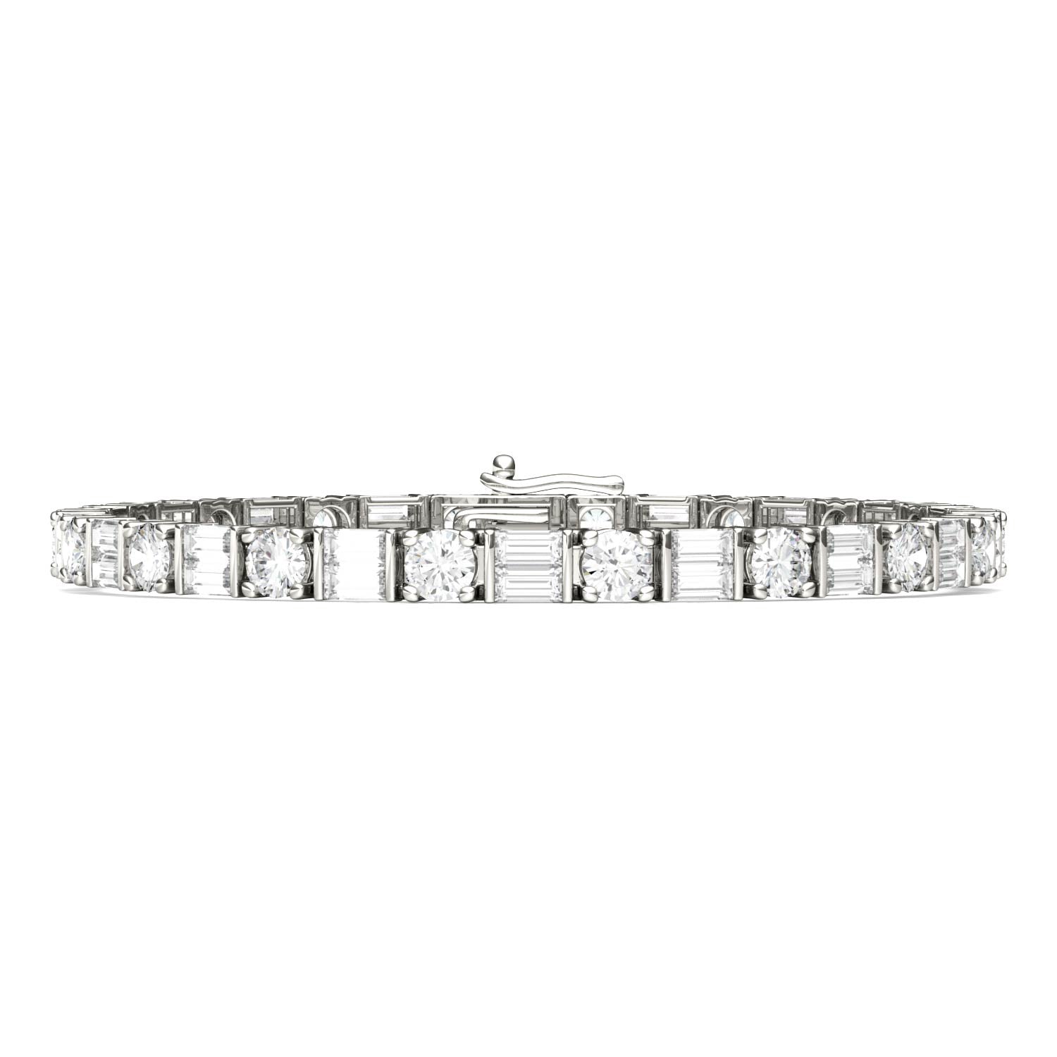 8.32 CTW DEW Round Forever One™ Moissanite Tennis Bracelet
