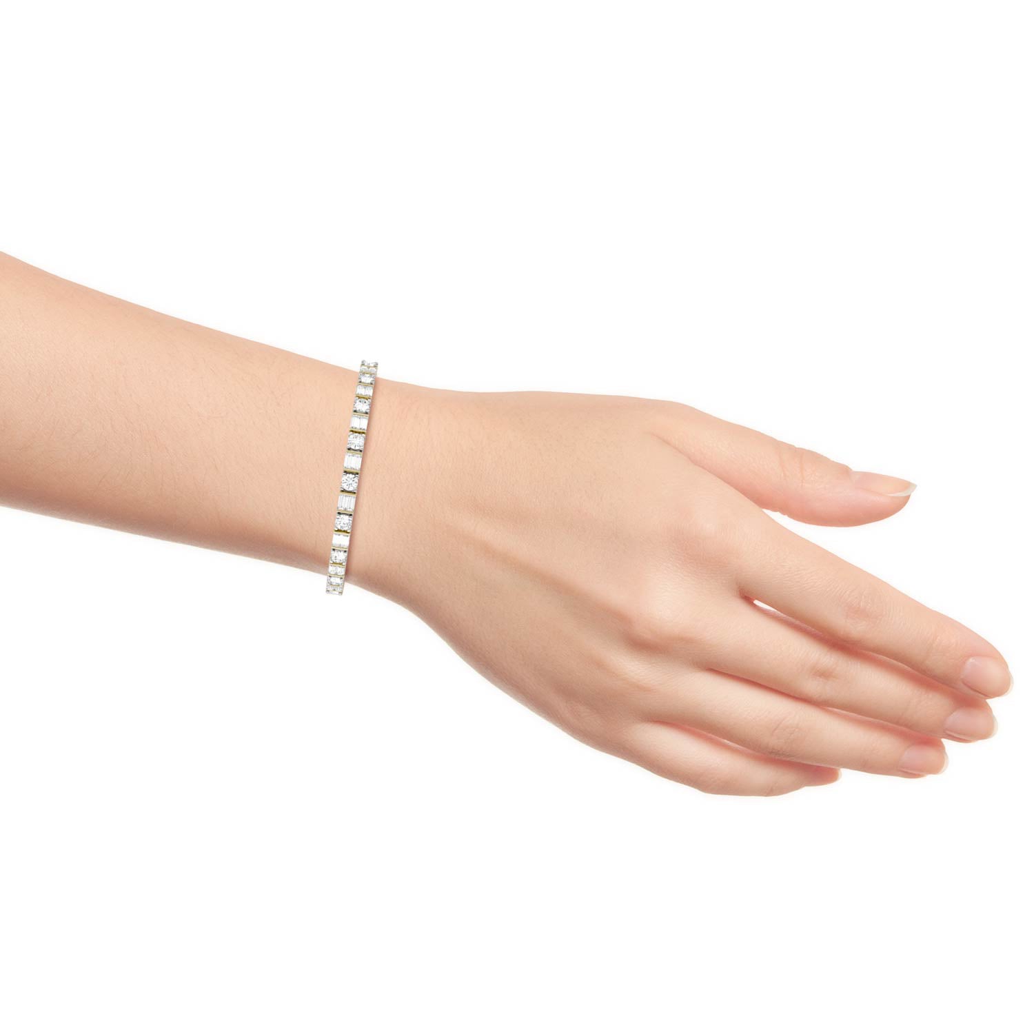 8.32 CTW DEW Round Forever One™ Moissanite Tennis Bracelet