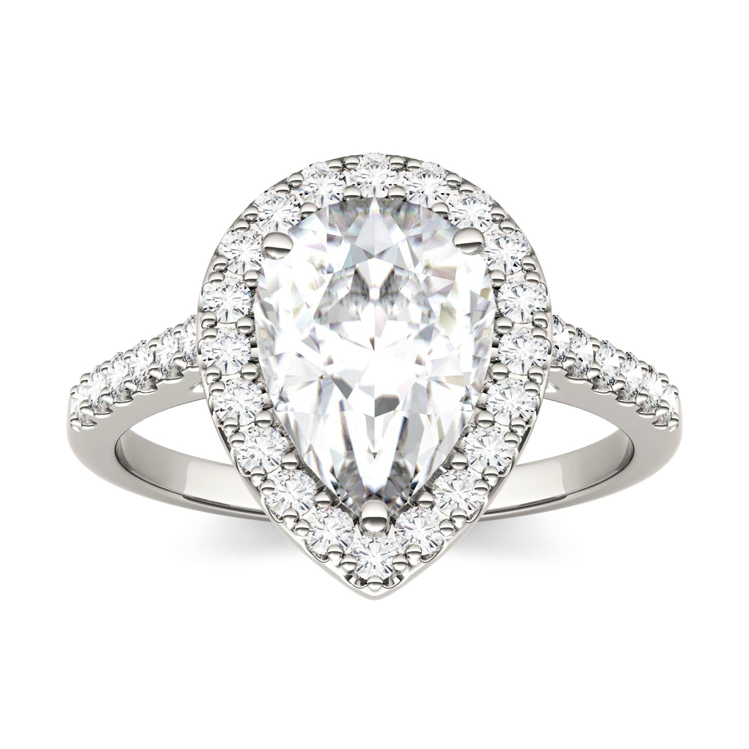 2.58 CTW DEW Pear Forever Bright™ Moissanite Ring