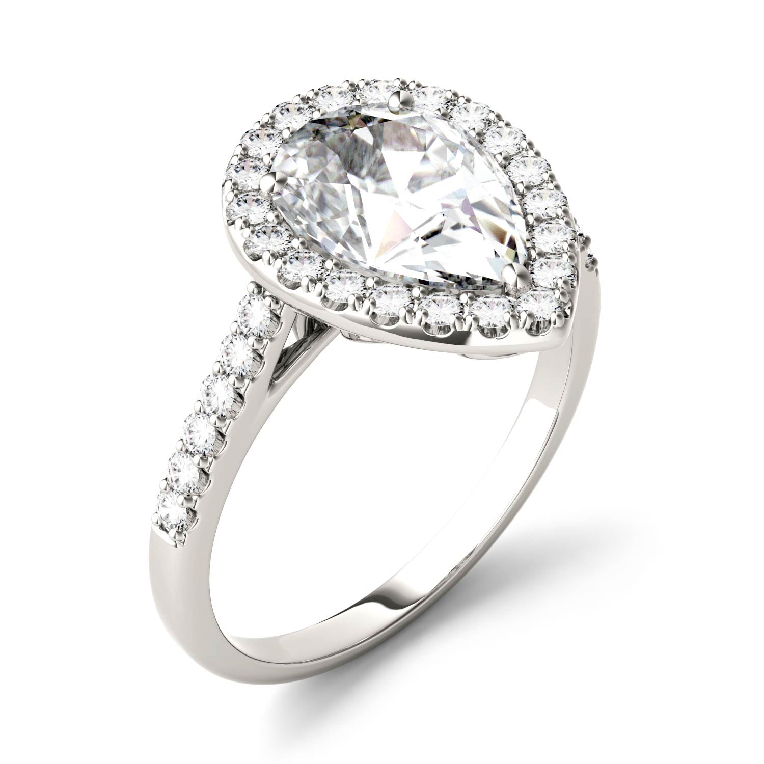 2.58 CTW DEW Pear Forever Bright™ Moissanite Ring