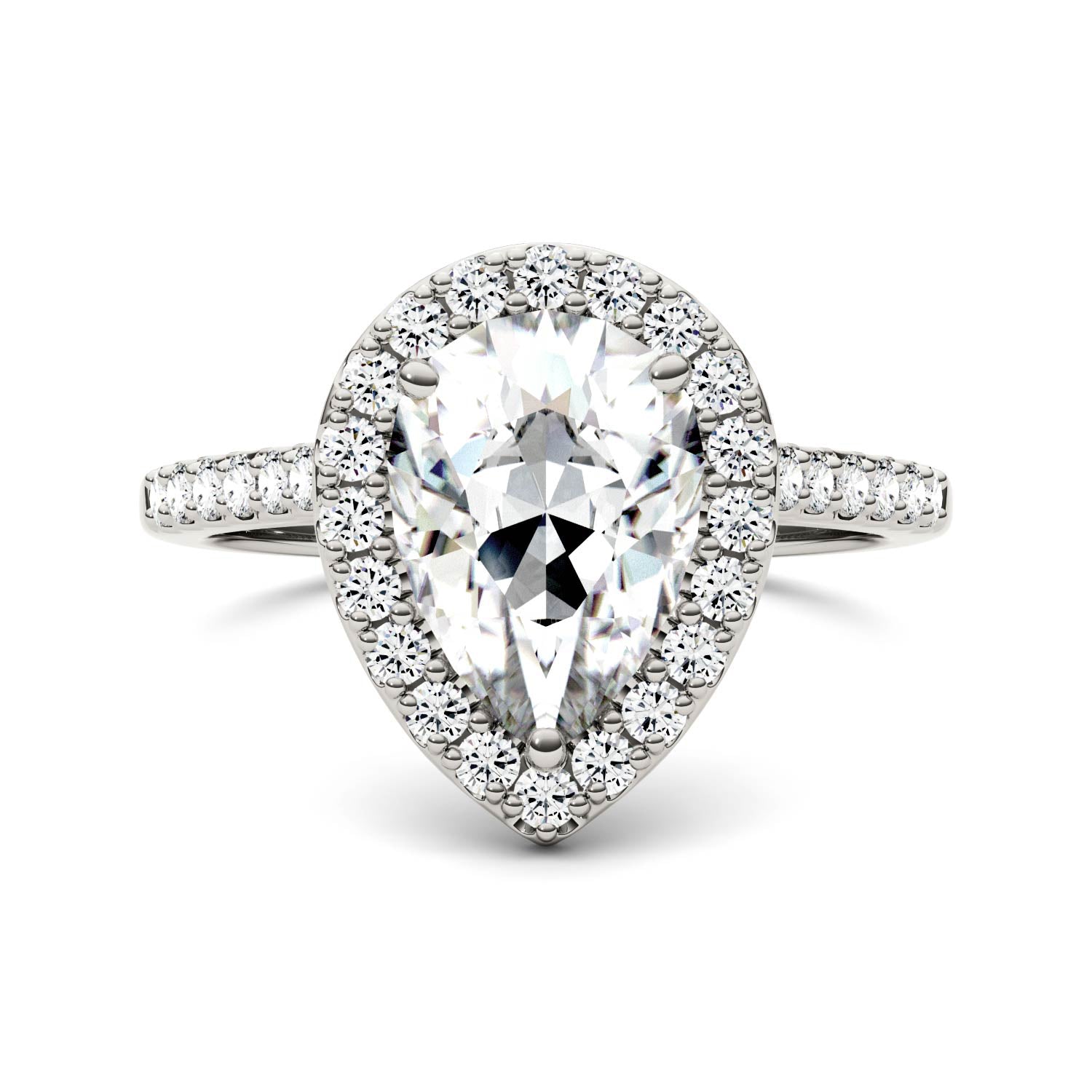 2.58 CTW DEW Pear Forever Bright™ Moissanite Ring