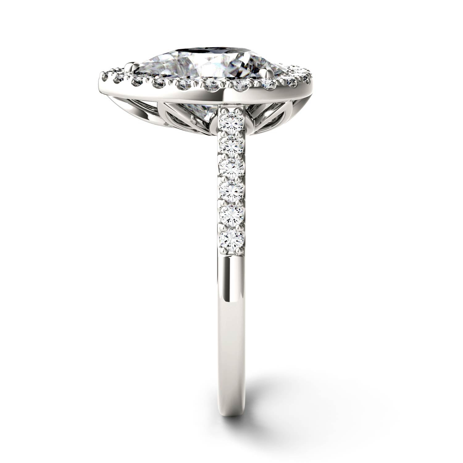 2.58 CTW DEW Pear Forever Bright™ Moissanite Ring