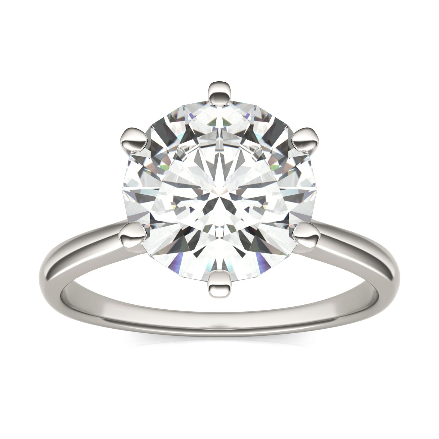 3.10 CTW DEW Round Forever Bright™ Moissanite Ring