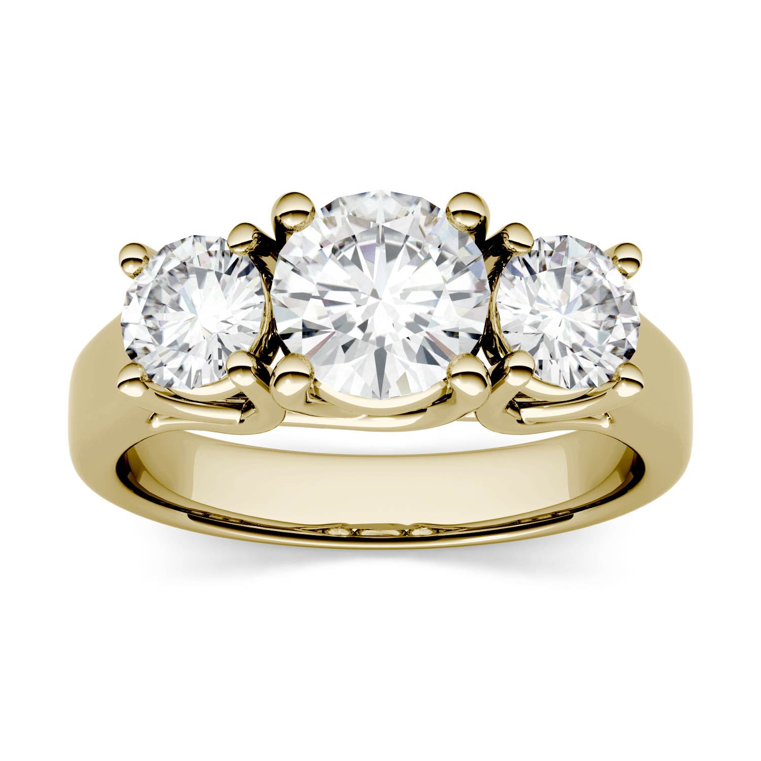 2.00 CTW DEW Round Forever Bright™ Moissanite Ring