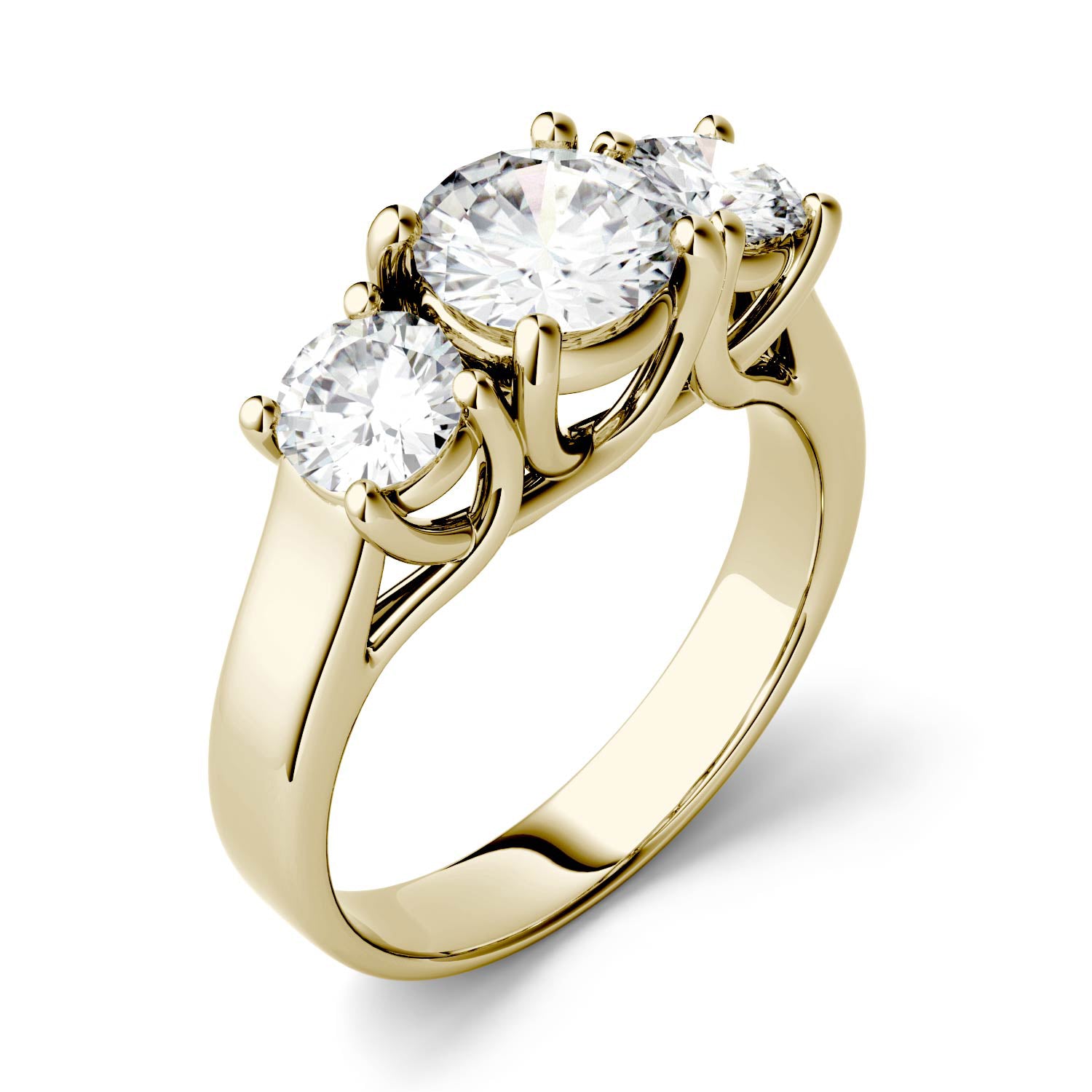 2.00 CTW DEW Round Forever Bright™ Moissanite Ring