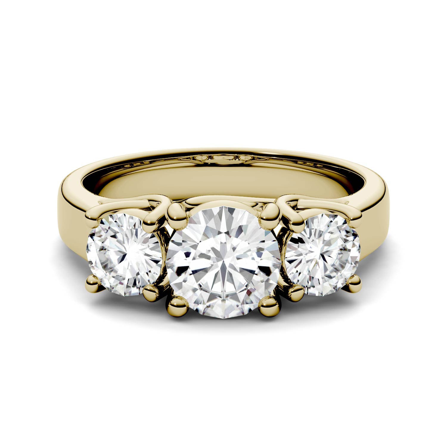 2.00 CTW DEW Round Forever Bright™ Moissanite Ring