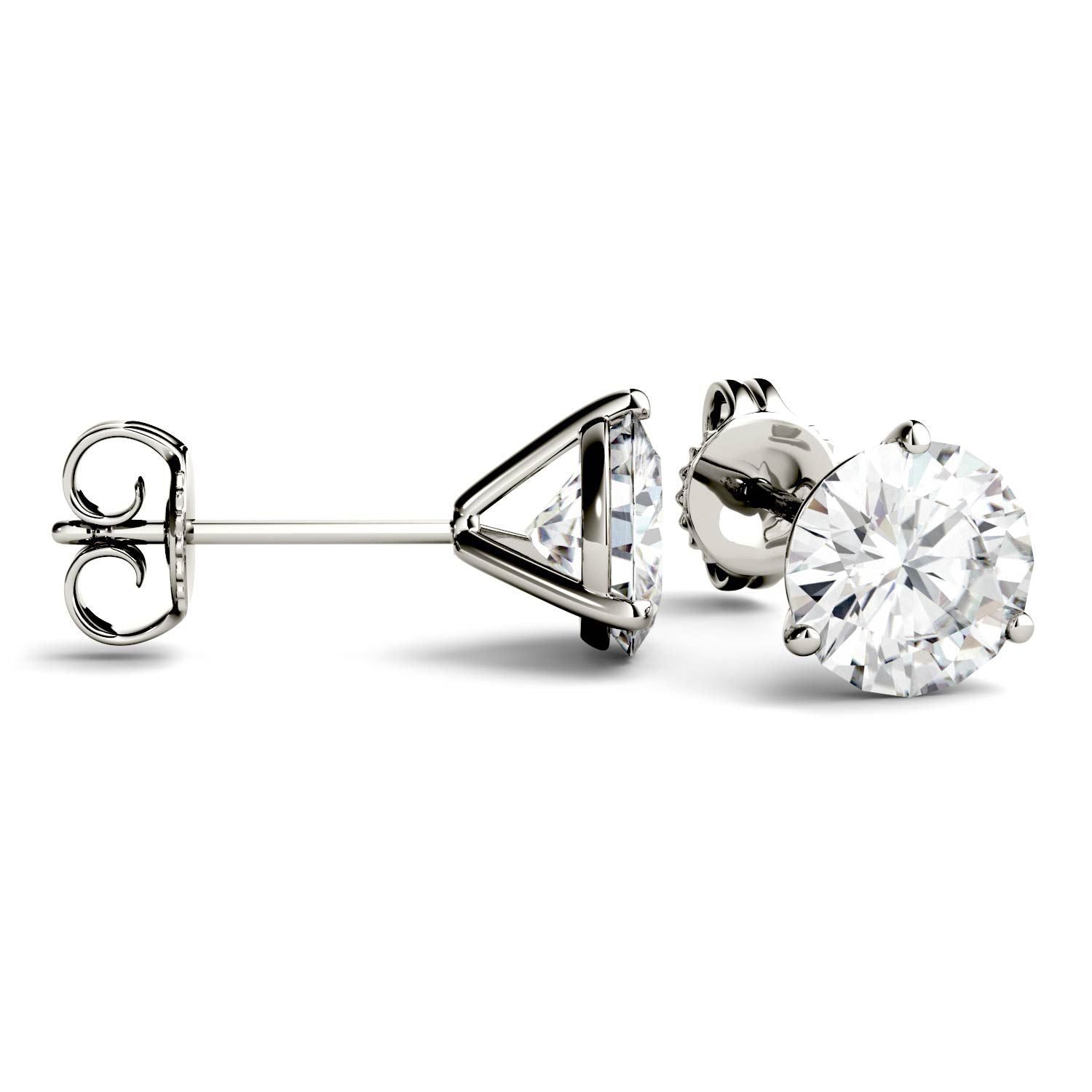 3.00 CTW DEW Round Forever Bright™ Moissanite Earrings