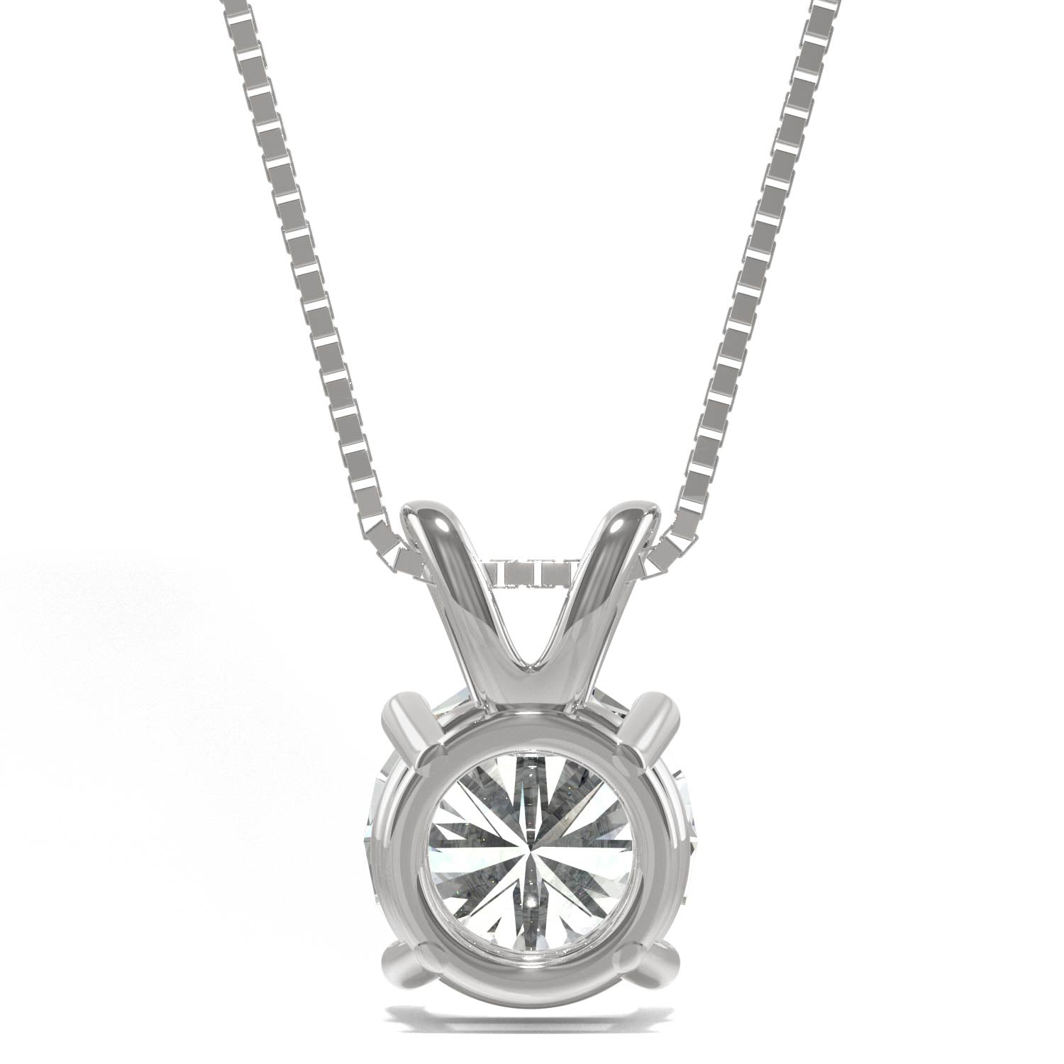 1.90 CTW DEW Round Forever Bright™ Moissanite Necklace