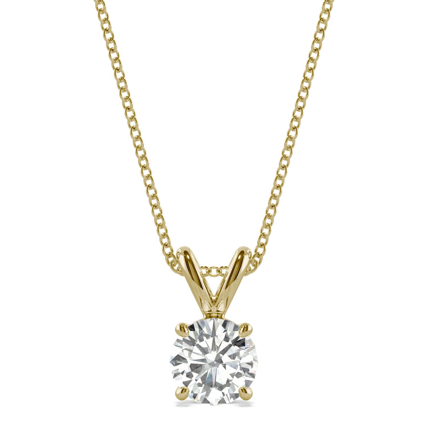 0.50 CTW DEW Round Forever Bright™ Moissanite Necklace