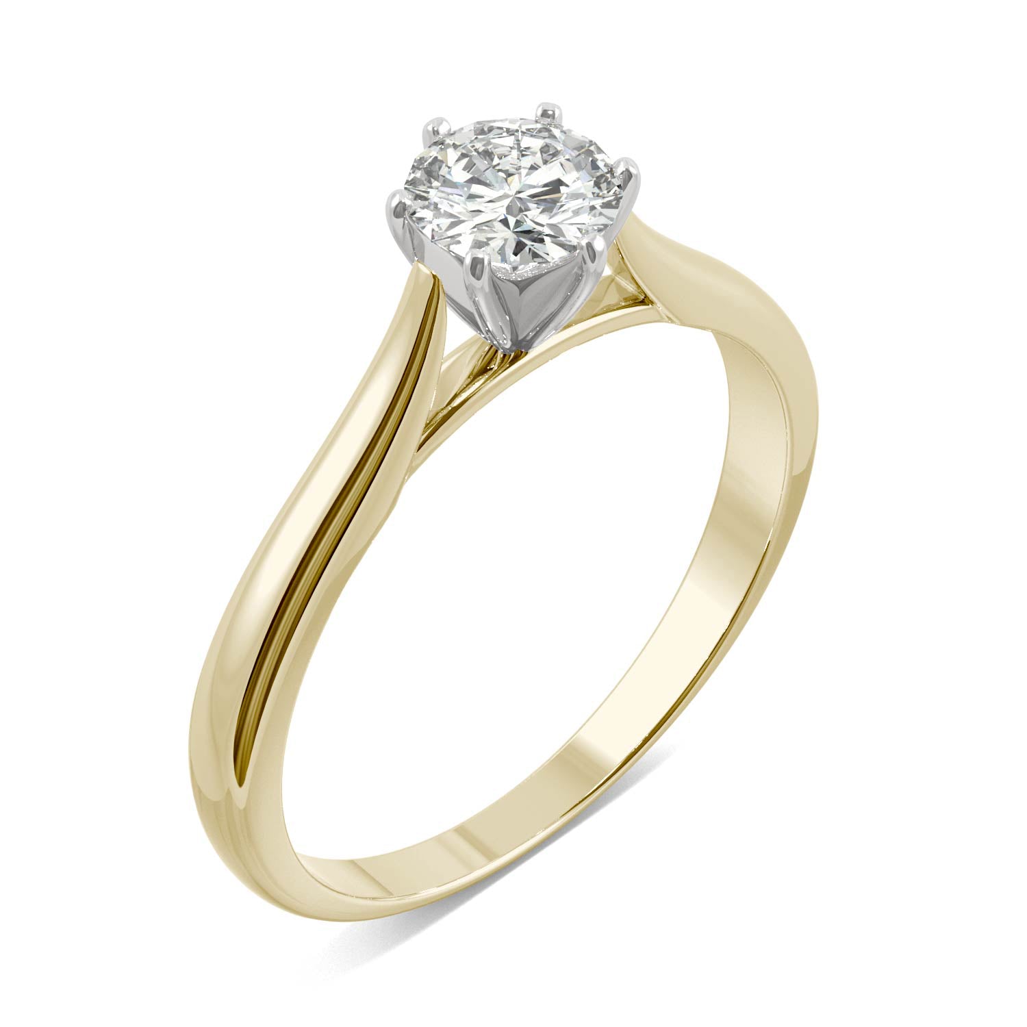 0.50 CTW DEW Round Forever Bright™ Moissanite Ring