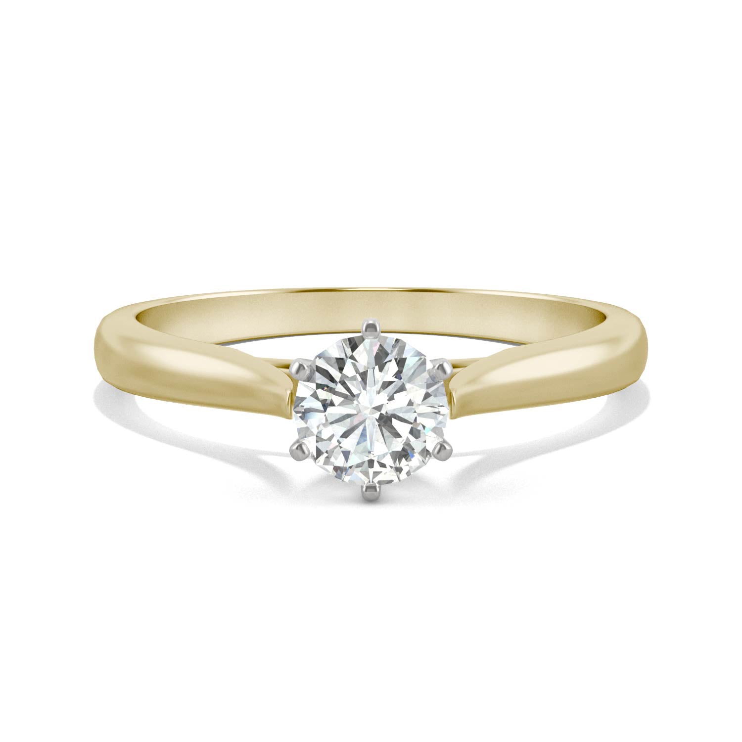 0.50 CTW DEW Round Forever Bright™ Moissanite Ring