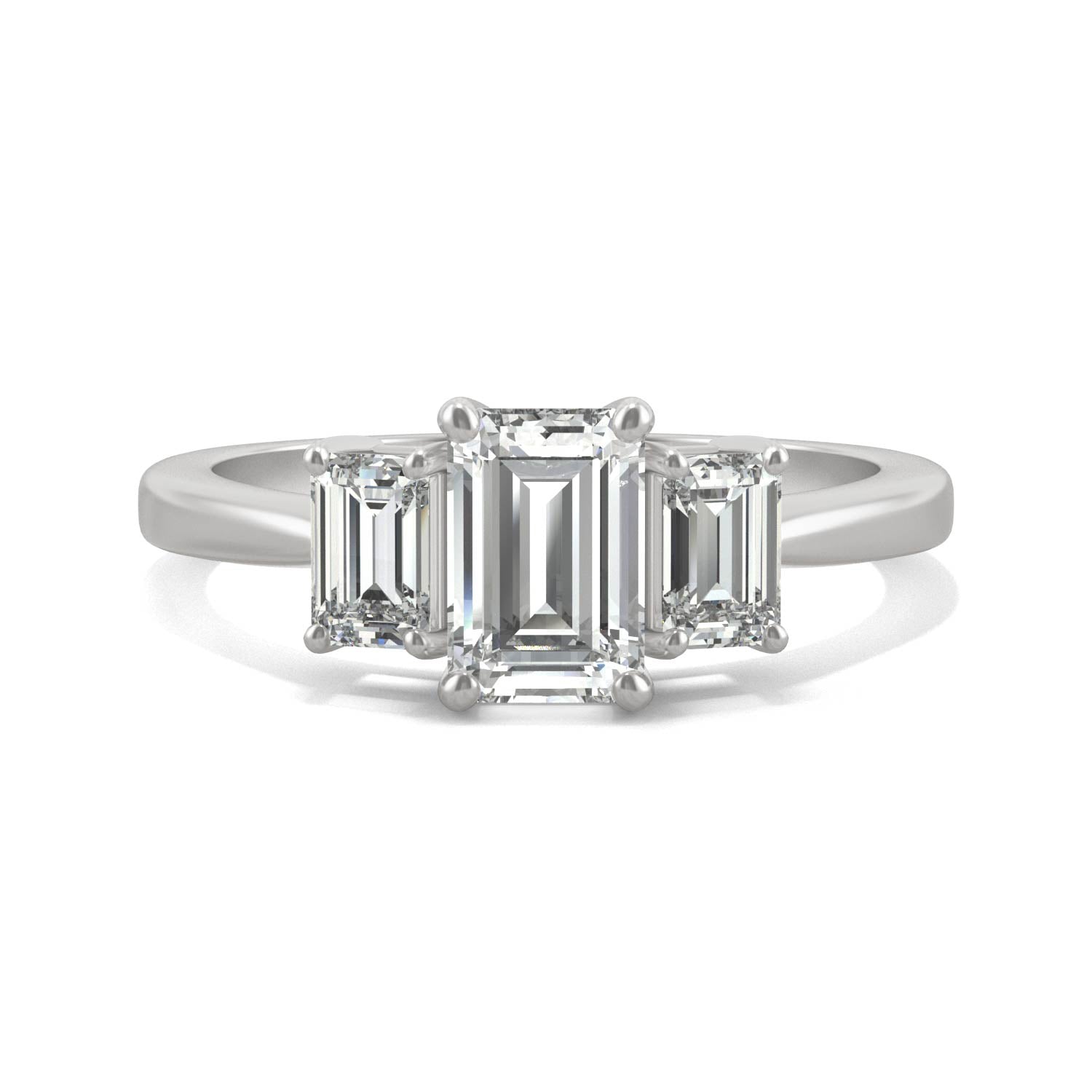 1.55 CTW DEW Emerald Forever Bright™ Moissanite Ring