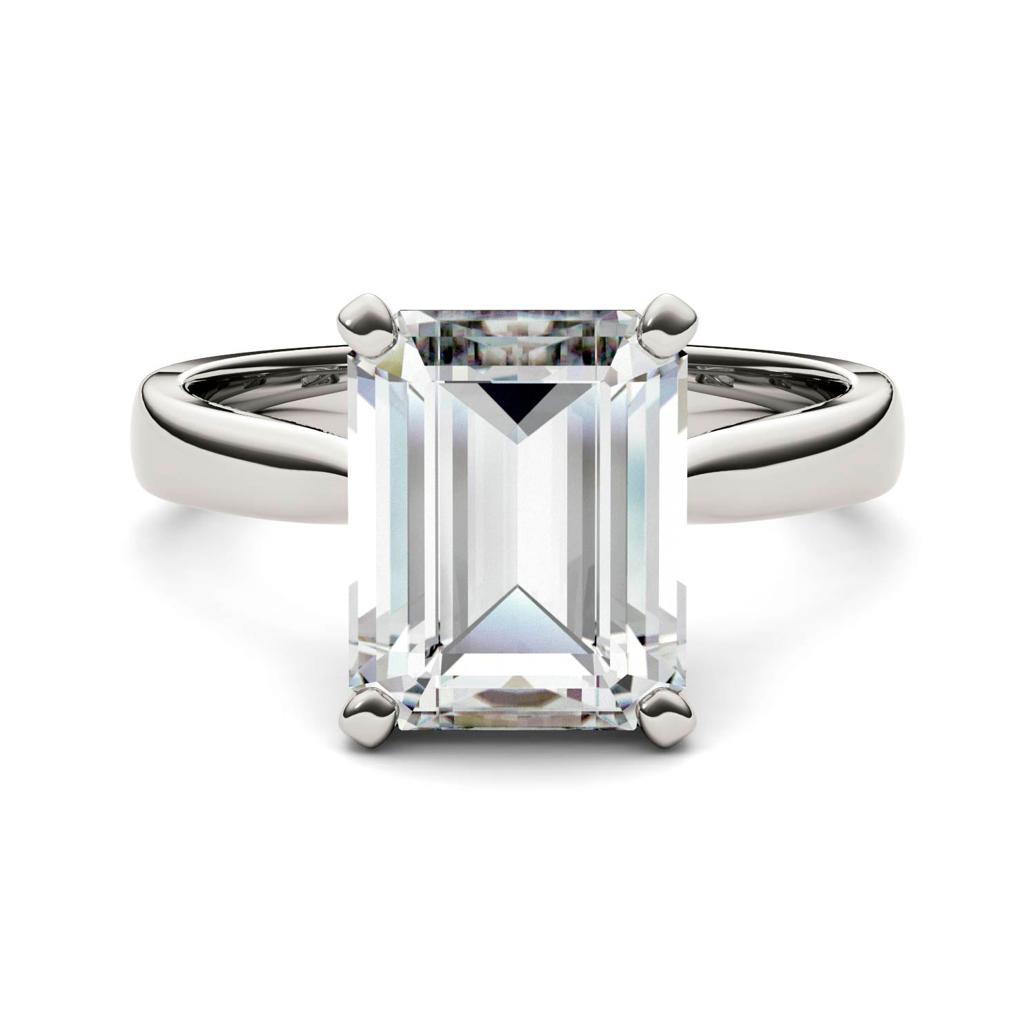 3.55 CTW DEW Emerald Forever Bright™ Moissanite Ring