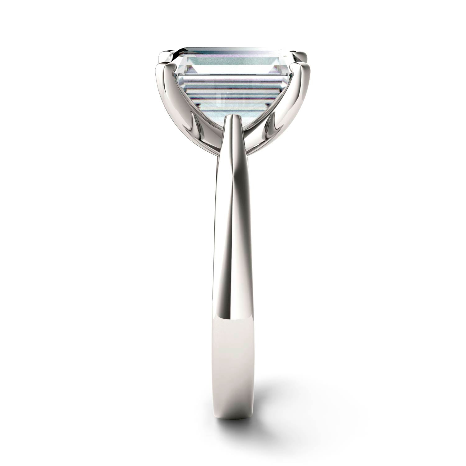 3.55 CTW DEW Emerald Forever Bright™ Moissanite Ring