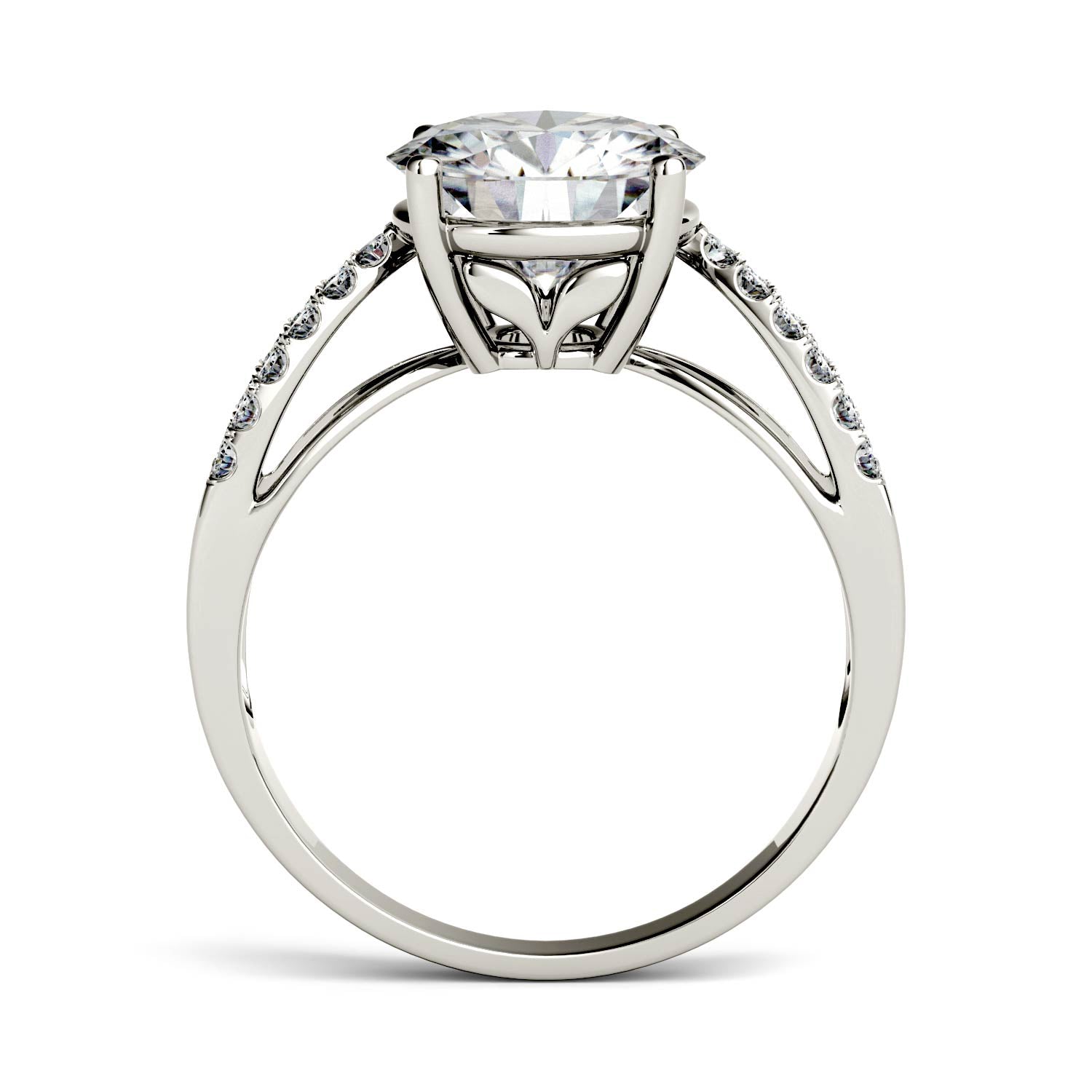 2.92 CTW DEW Round Forever Bright™ Moissanite Ring