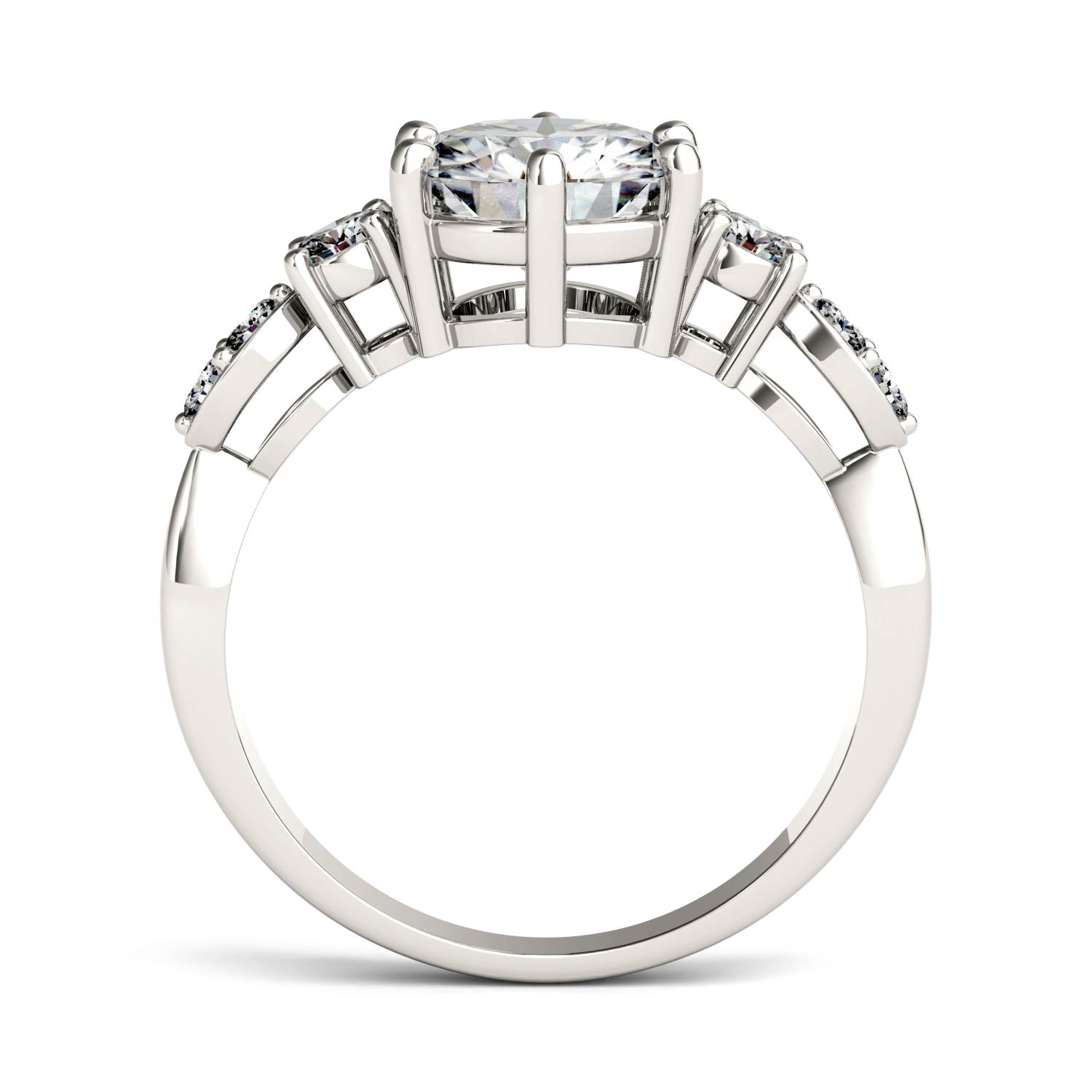 2.22 CTW DEW Round Forever Bright™ Moissanite Ring