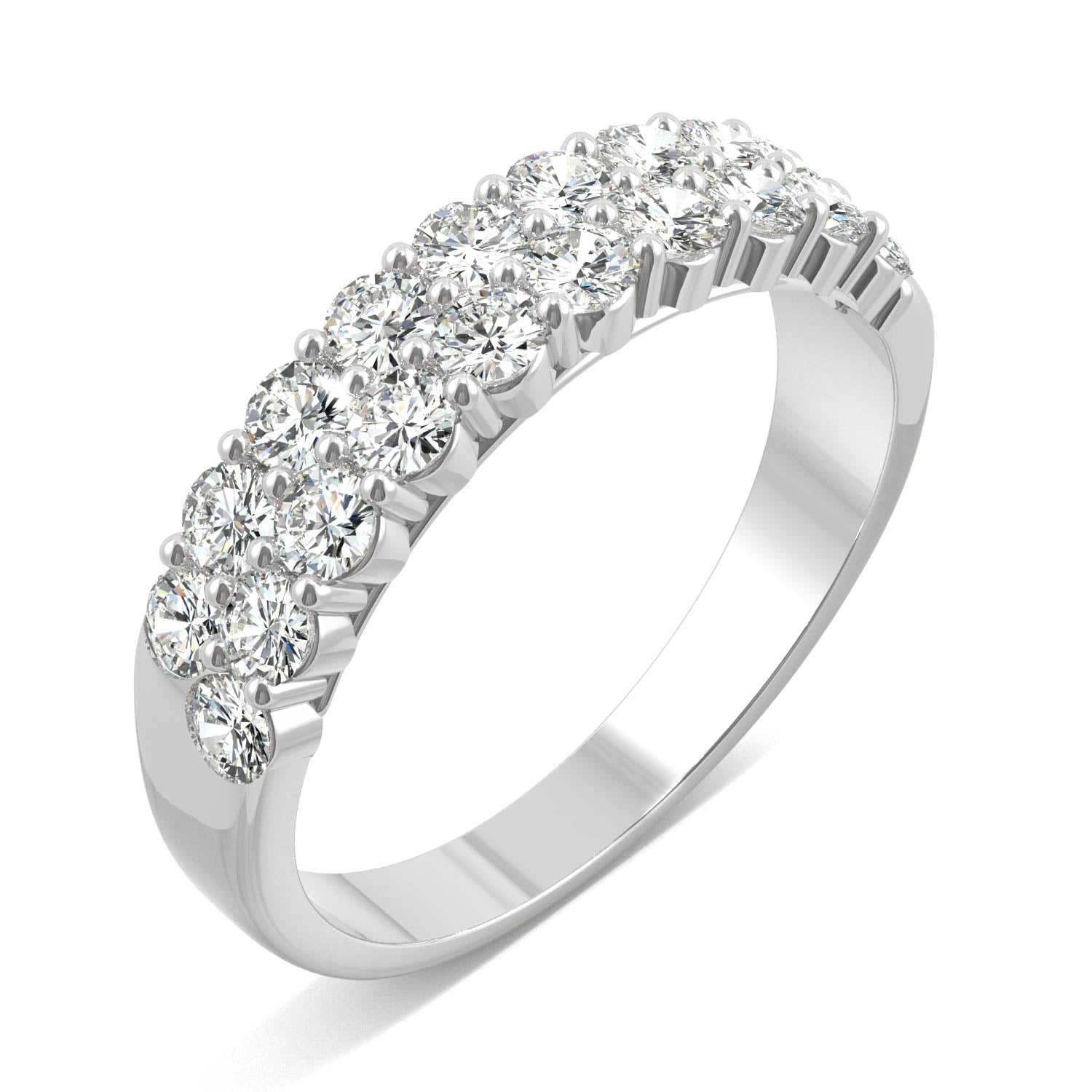 1.00 CTW DEW Round Forever Bright™ Moissanite Ring