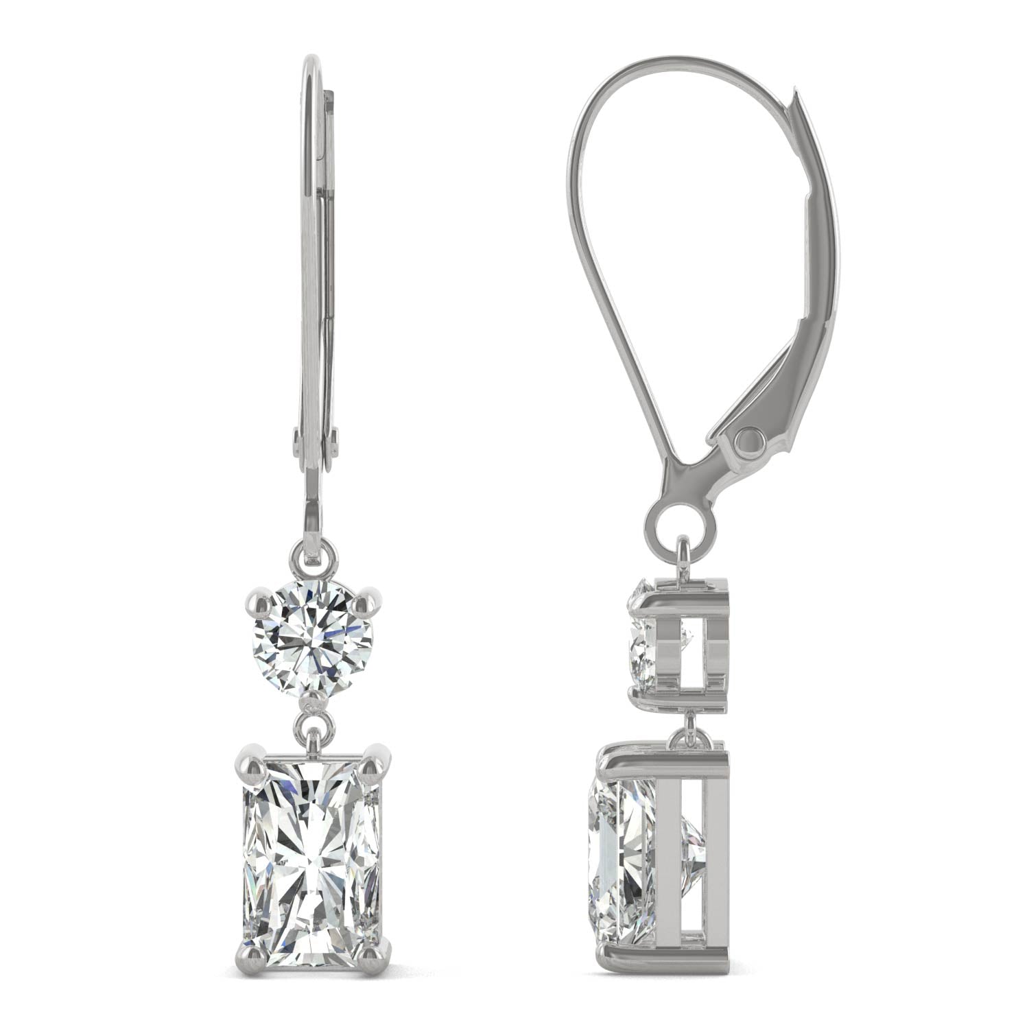 1.72 CTW DEW Radiant Forever Bright™ Moissanite Earrings