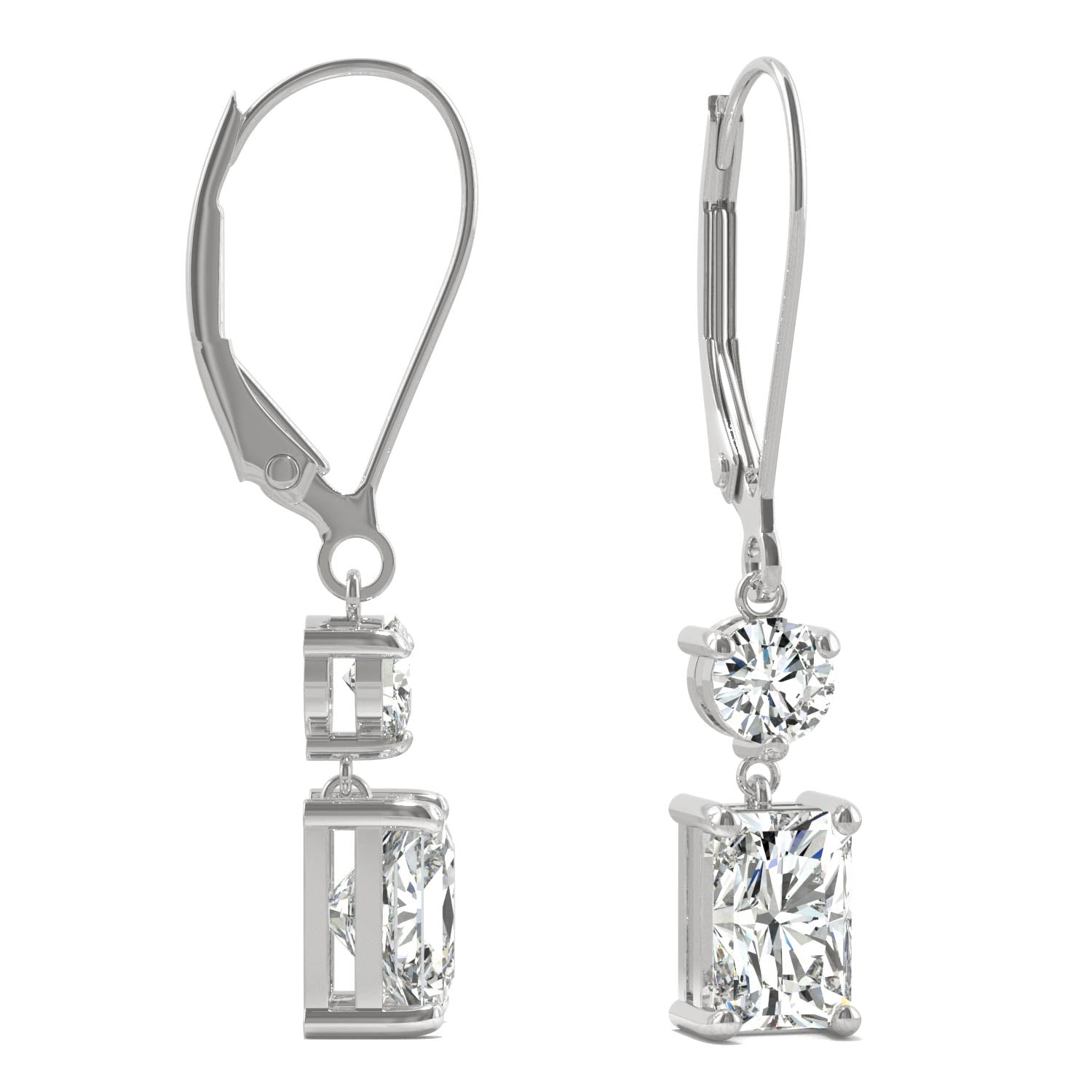 1.72 CTW DEW Radiant Forever Bright™ Moissanite Earrings