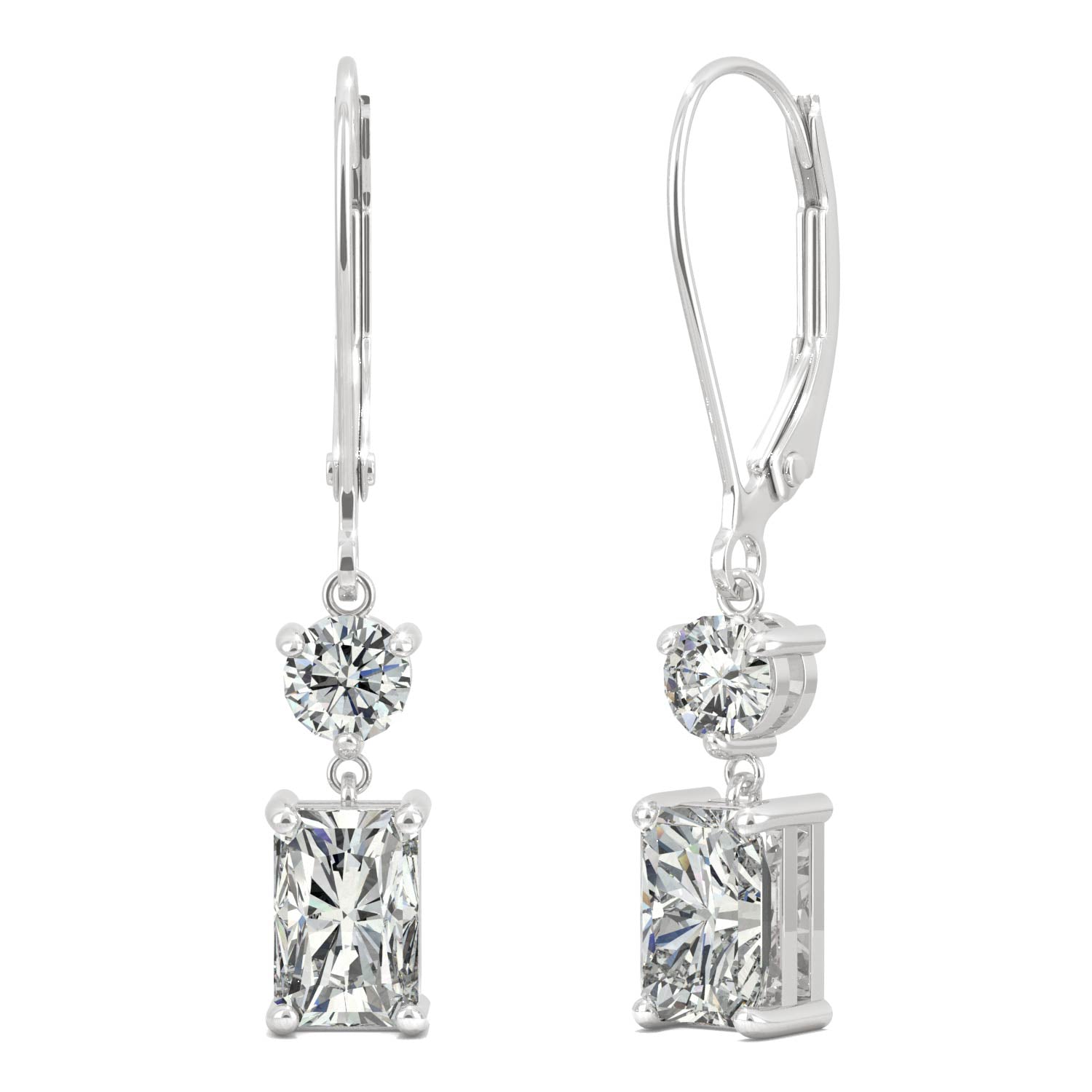 1.72 CTW DEW Radiant Forever Bright™ Moissanite Earrings