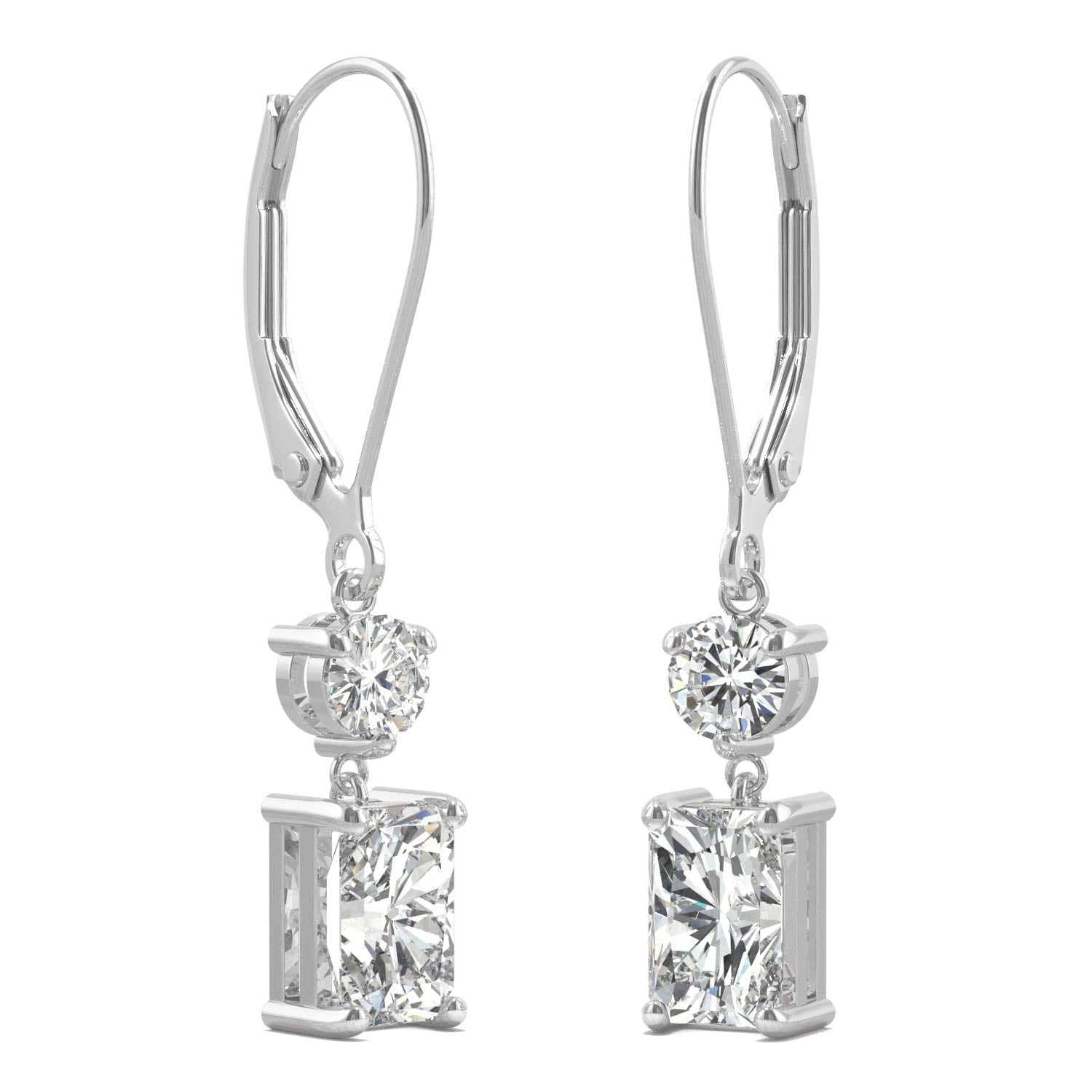 1.72 CTW DEW Radiant Forever Bright™ Moissanite Earrings