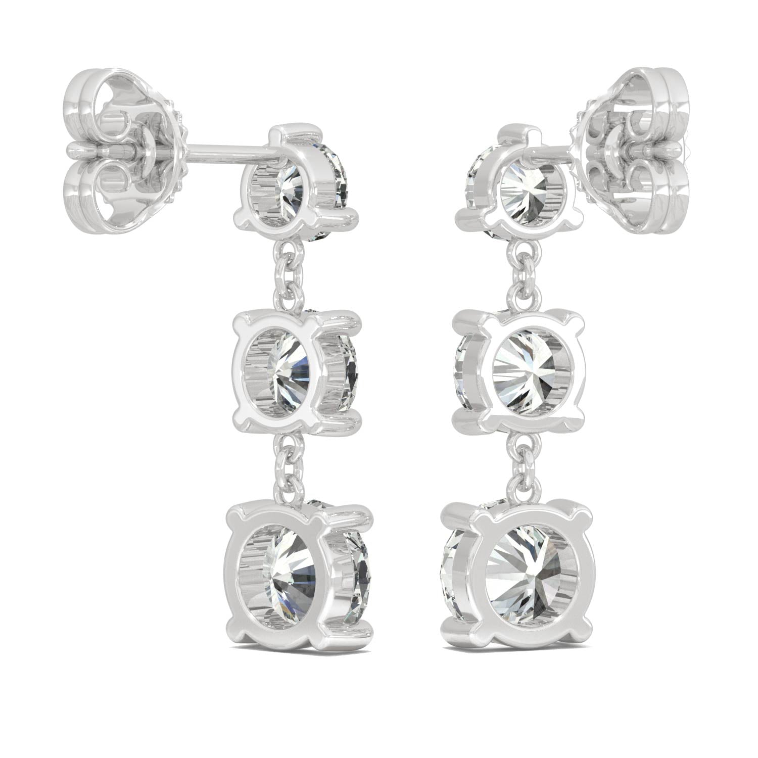 2.18 CTW DEW Round Forever Bright™ Moissanite Earrings