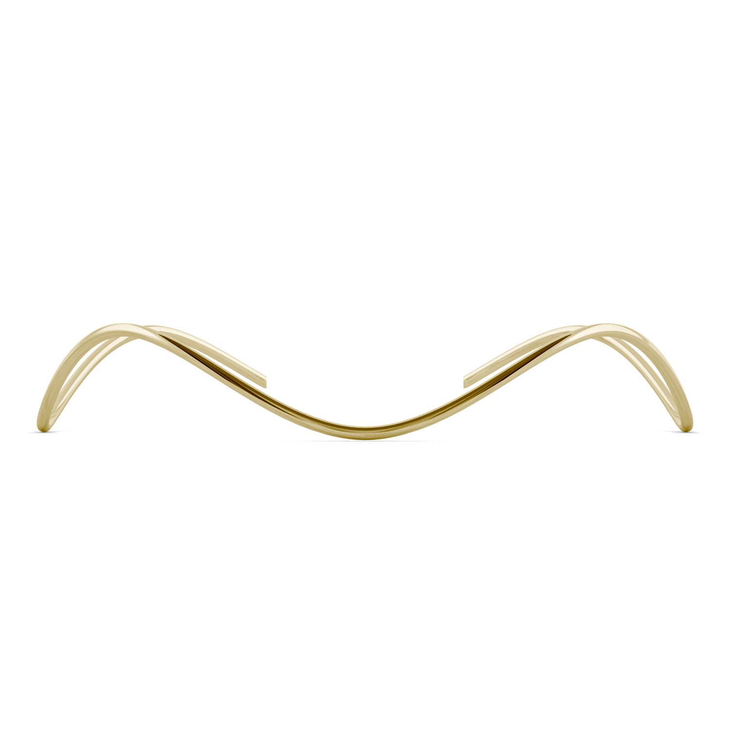 Ouro Collection Waves Bangle Bracelet