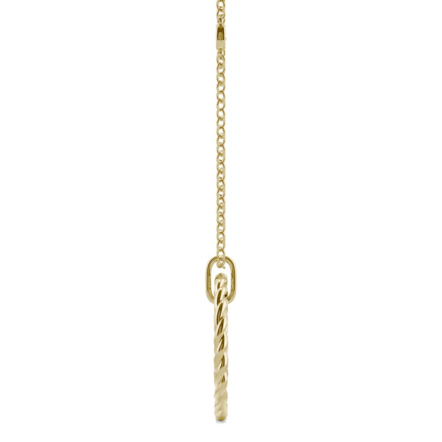 Round Forever One™ Moissanite Ouro Collection Double Rope Circle Necklace