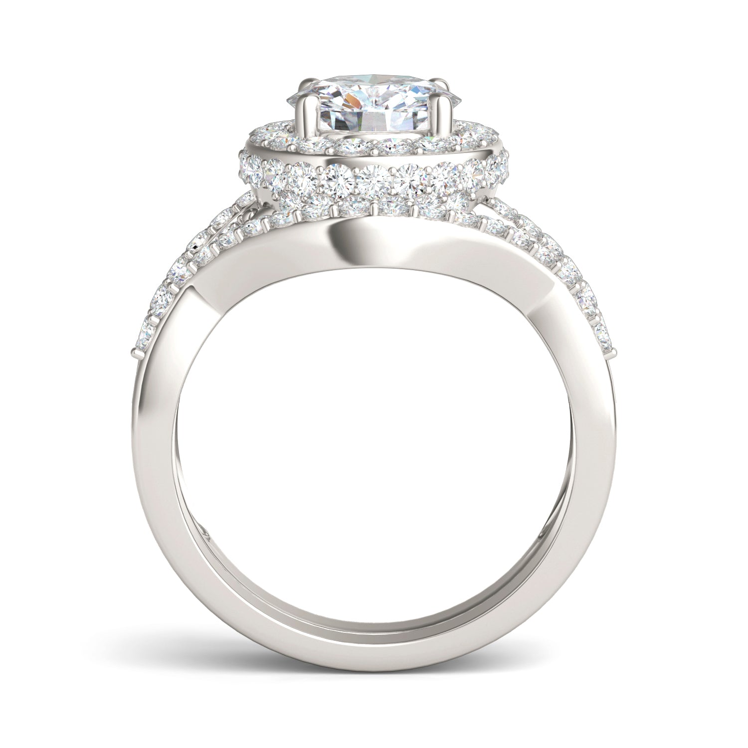 2.81 CTW DEW Round Forever Bright™ Moissanite Set