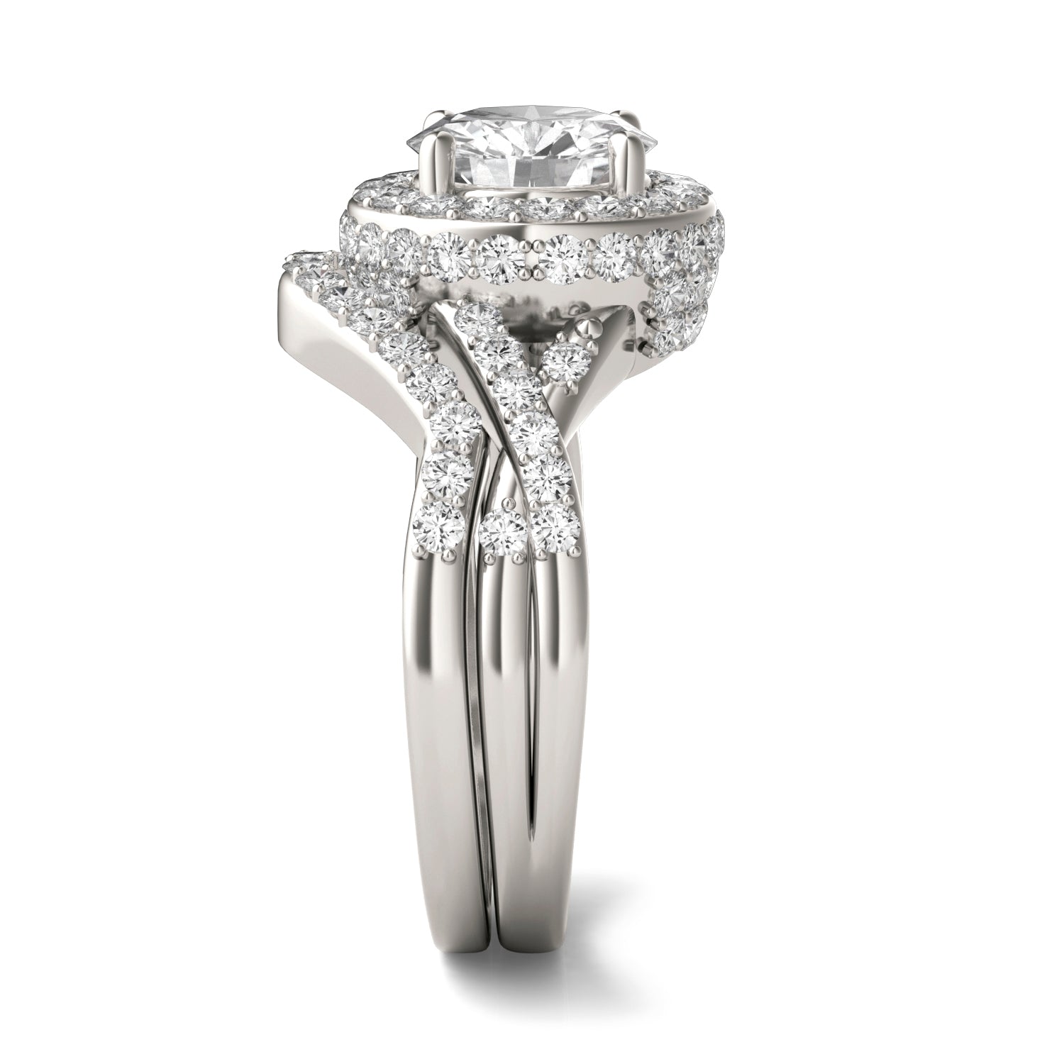 2.81 CTW DEW Round Forever Bright™ Moissanite Set