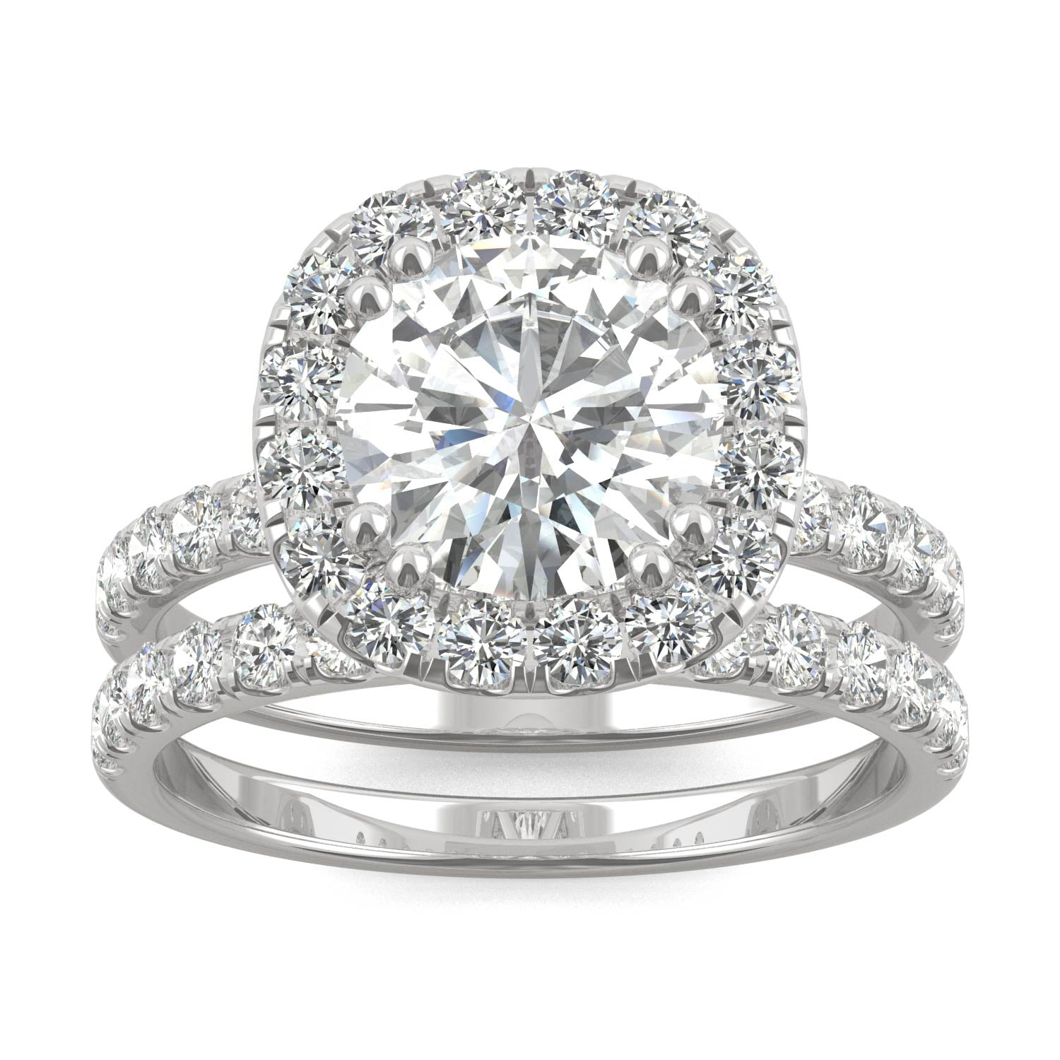 2.87 CTW DEW Round Forever Bright™ Moissanite Ring
