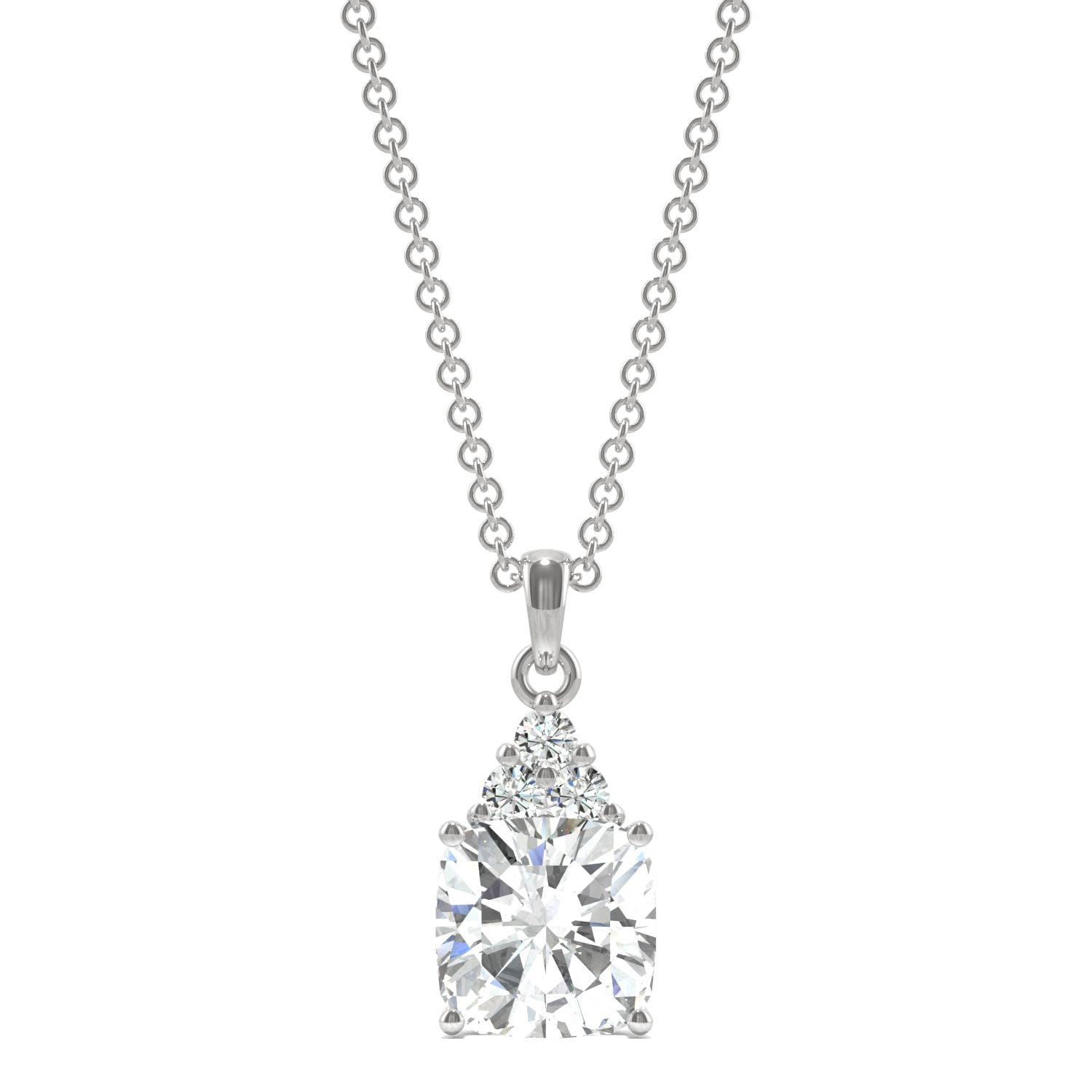 1.79 CTW DEW Cushion Forever Bright™ Moissanite Necklace