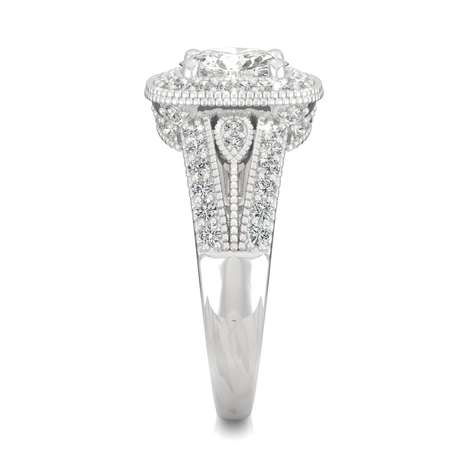 1.47 CTW DEW Round Forever Bright™ Moissanite Ring