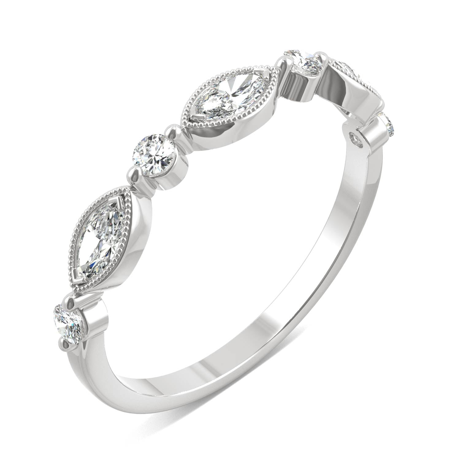 0.33 CTW DEW Marquise Forever Bright™ Moissanite Ring