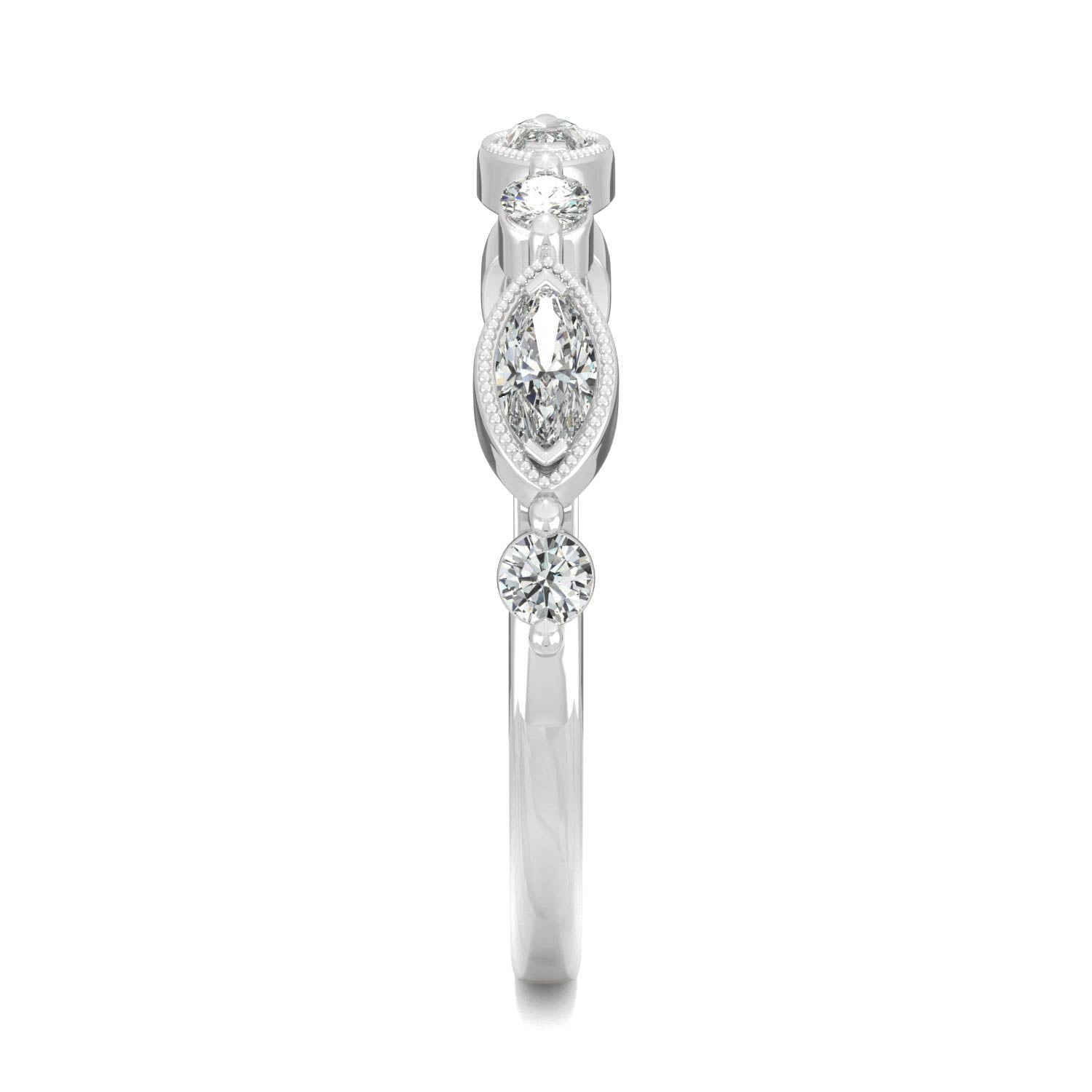 0.33 CTW DEW Marquise Forever Bright™ Moissanite Ring