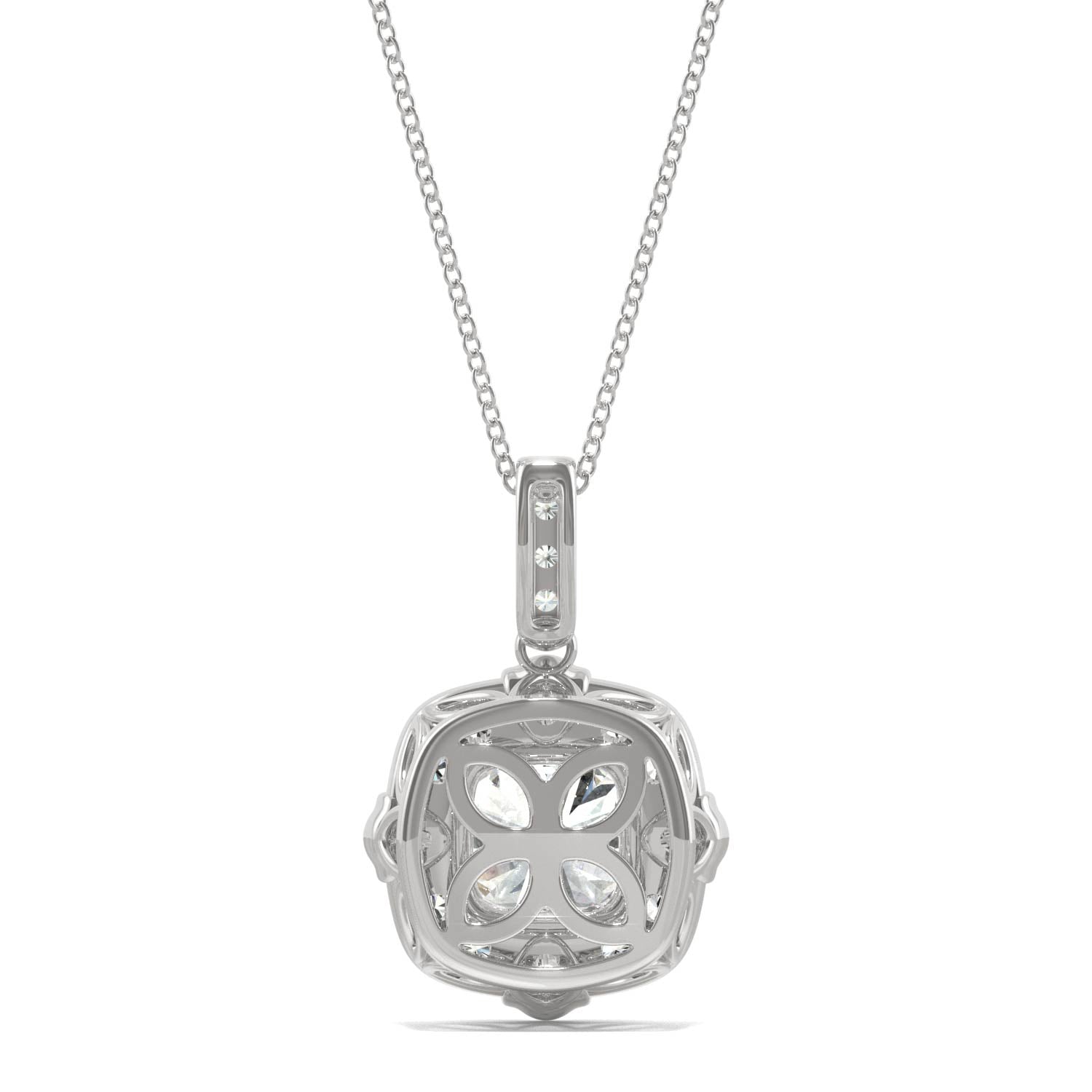 1.55 CTW DEW Cushion Forever Bright™ Moissanite Necklace