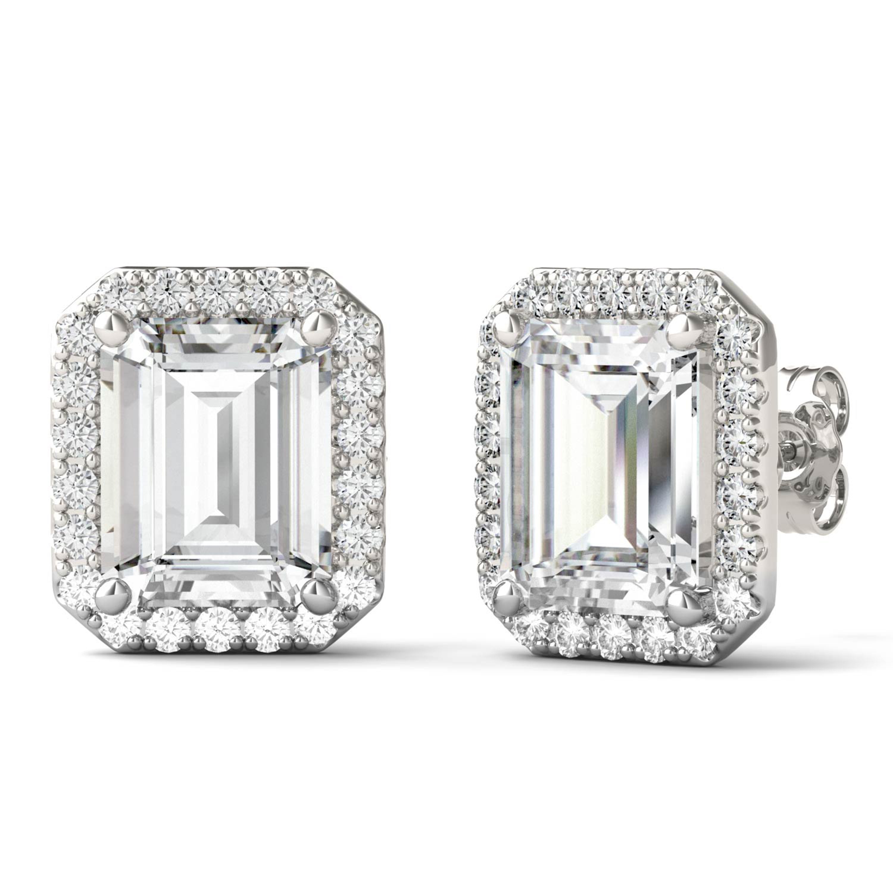 4.16 CTW DEW Emerald Forever Bright™ Moissanite Earrings