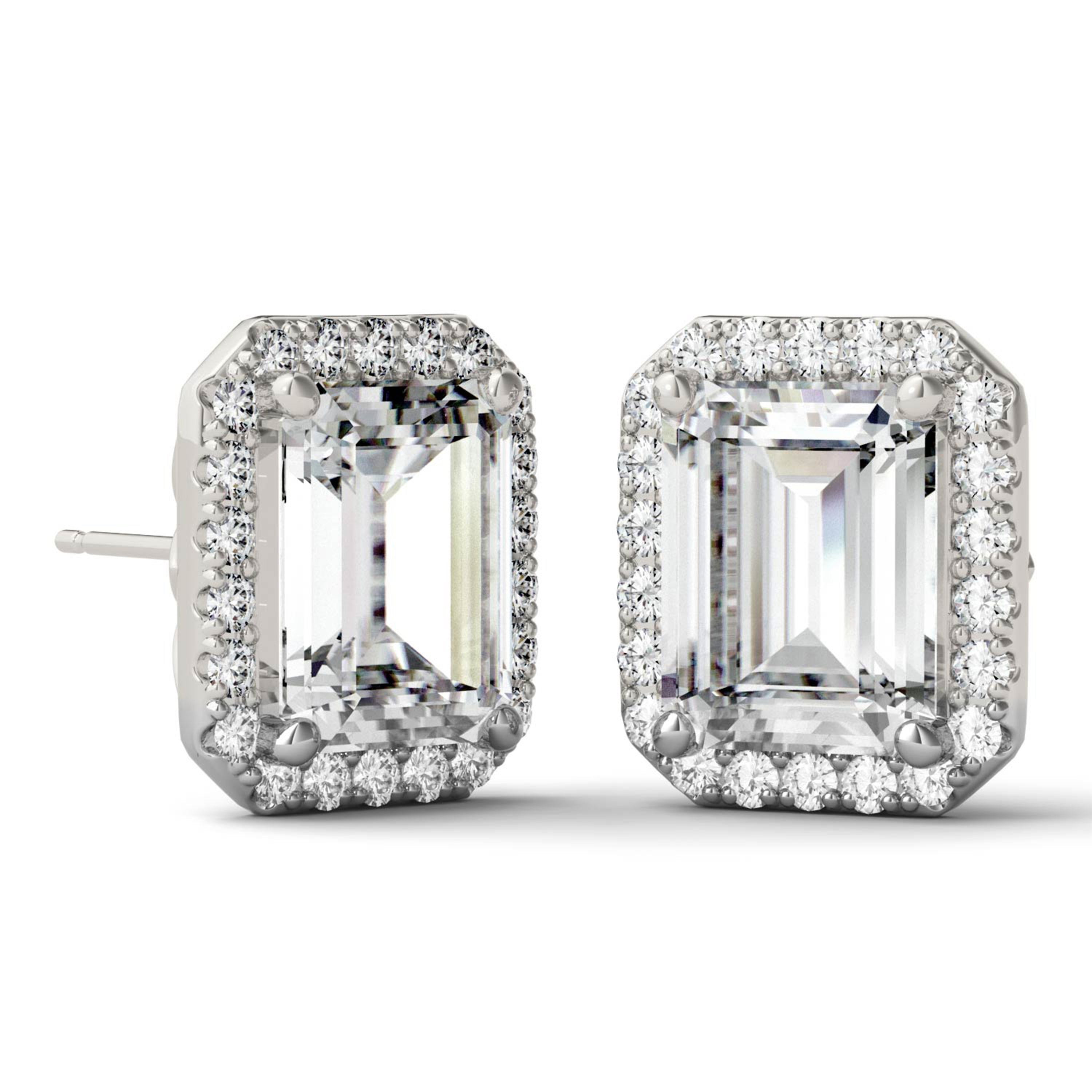 4.16 CTW DEW Emerald Forever Bright™ Moissanite Earrings