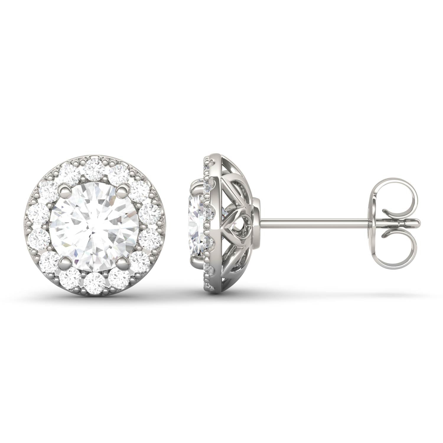 2.02 CTW DEW Round Forever Bright™ Moissanite Earrings