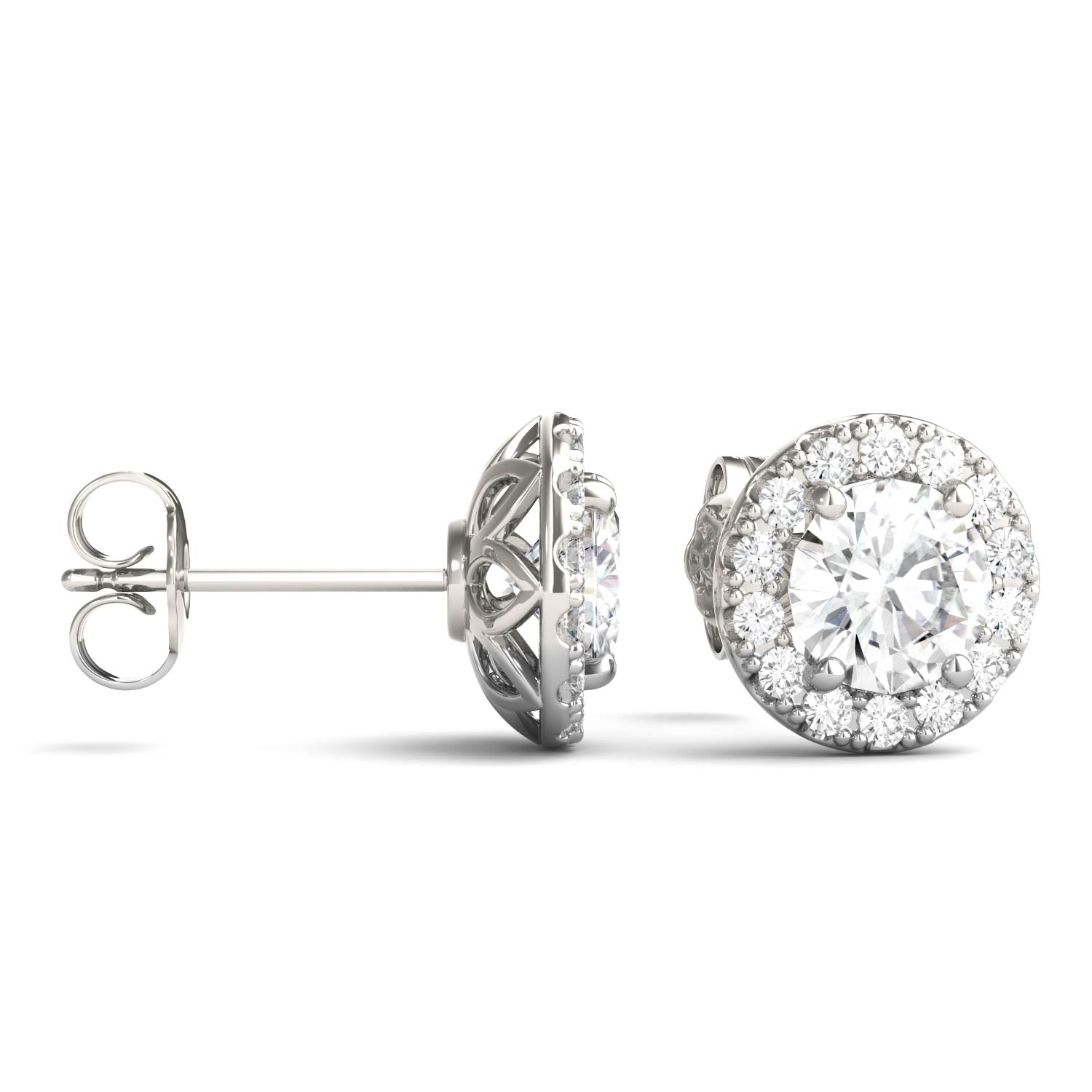 2.02 CTW DEW Round Forever Bright™ Moissanite Earrings