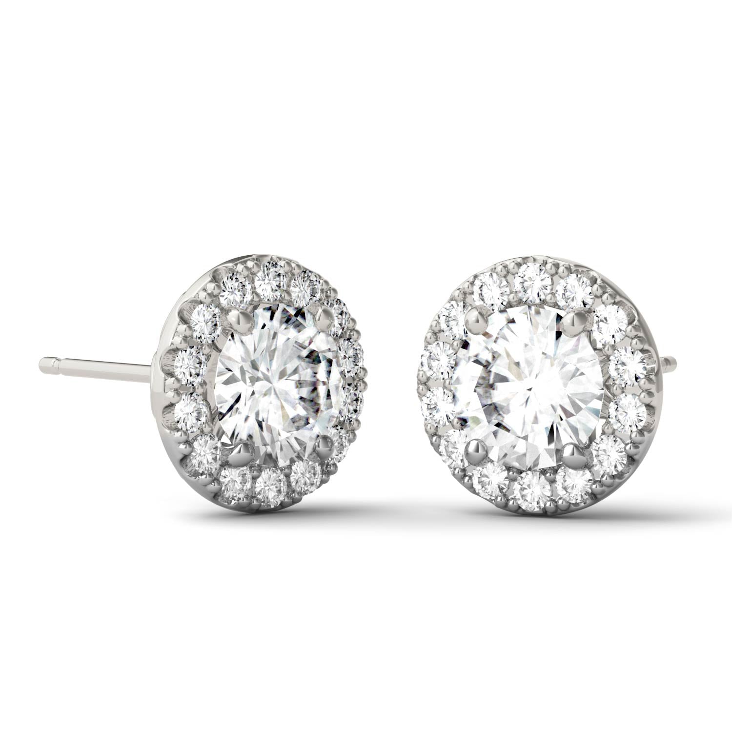 2.02 CTW DEW Round Forever Bright™ Moissanite Earrings