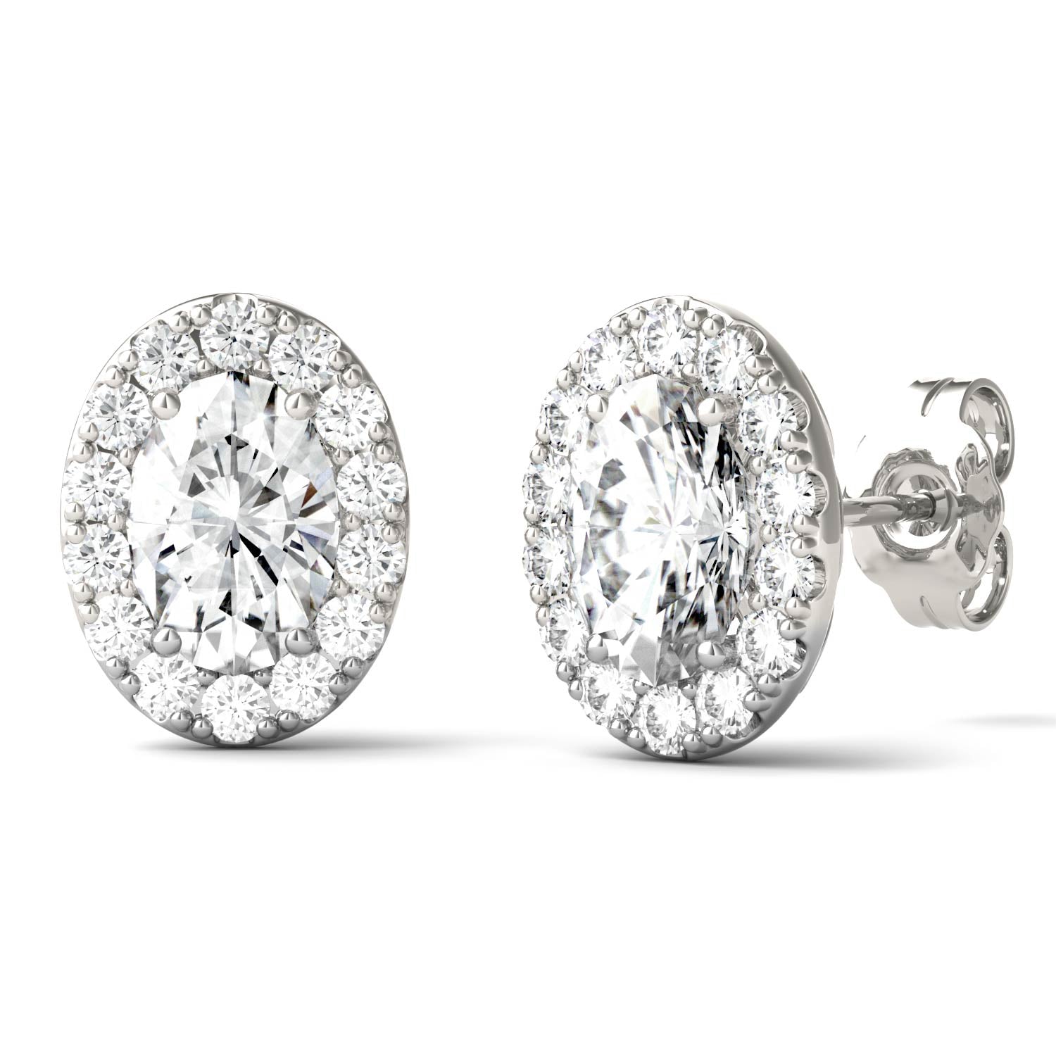 2.22 CTW DEW Oval Forever Bright™ Moissanite Earrings