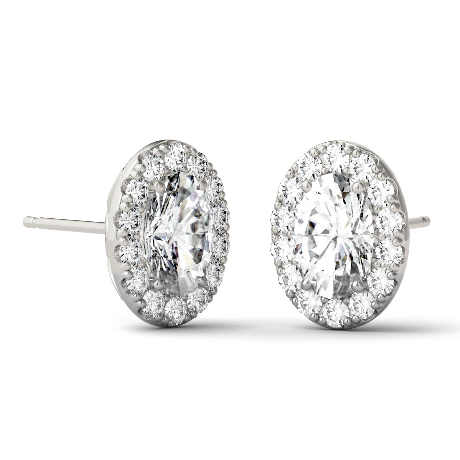 2.22 CTW DEW Oval Forever Bright™ Moissanite Earrings