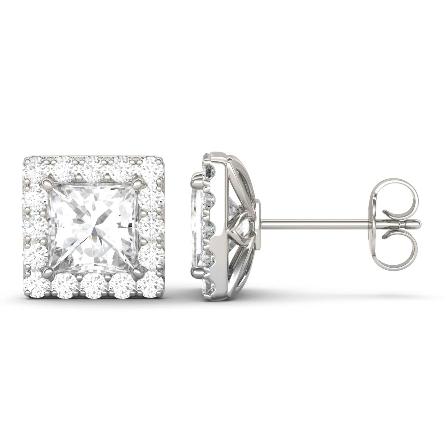 3.08 CTW DEW Princess Forever Bright™ Moissanite Earrings