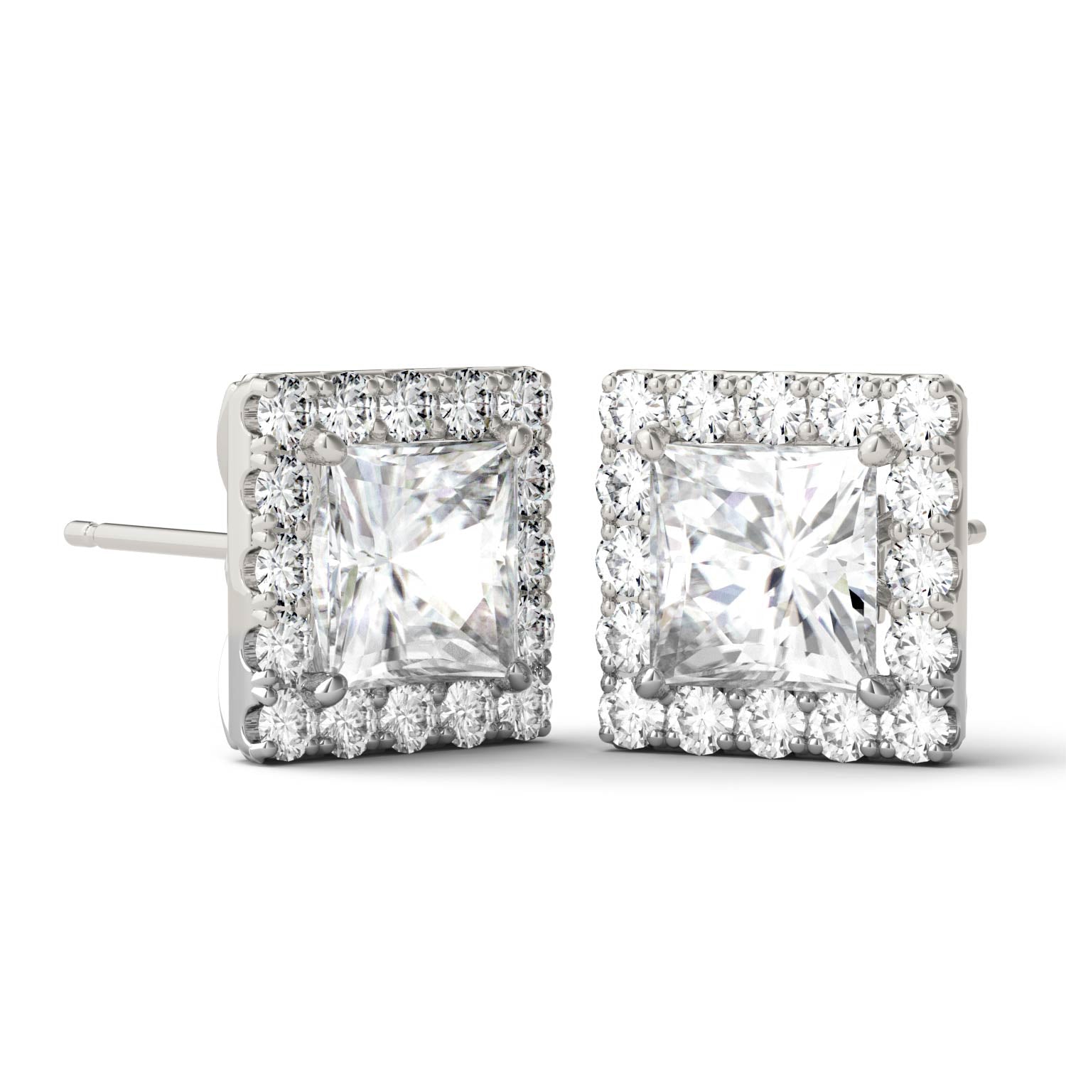 3.08 CTW DEW Princess Forever Bright™ Moissanite Earrings