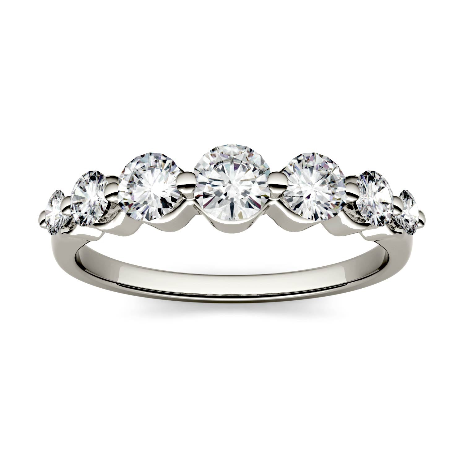 0.87 CTW DEW Round Forever Bright™ Moissanite Ring