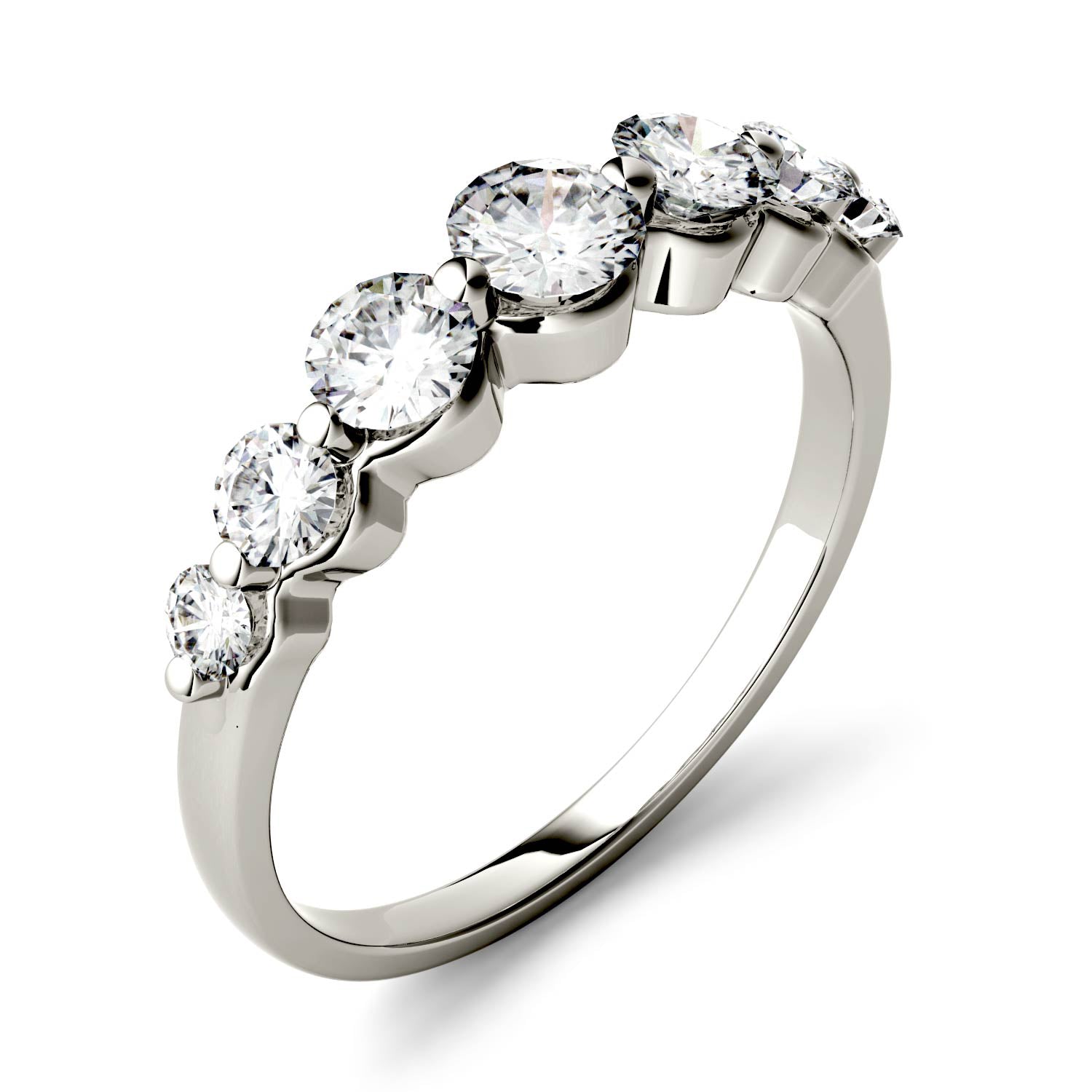 0.87 CTW DEW Round Forever Bright™ Moissanite Ring