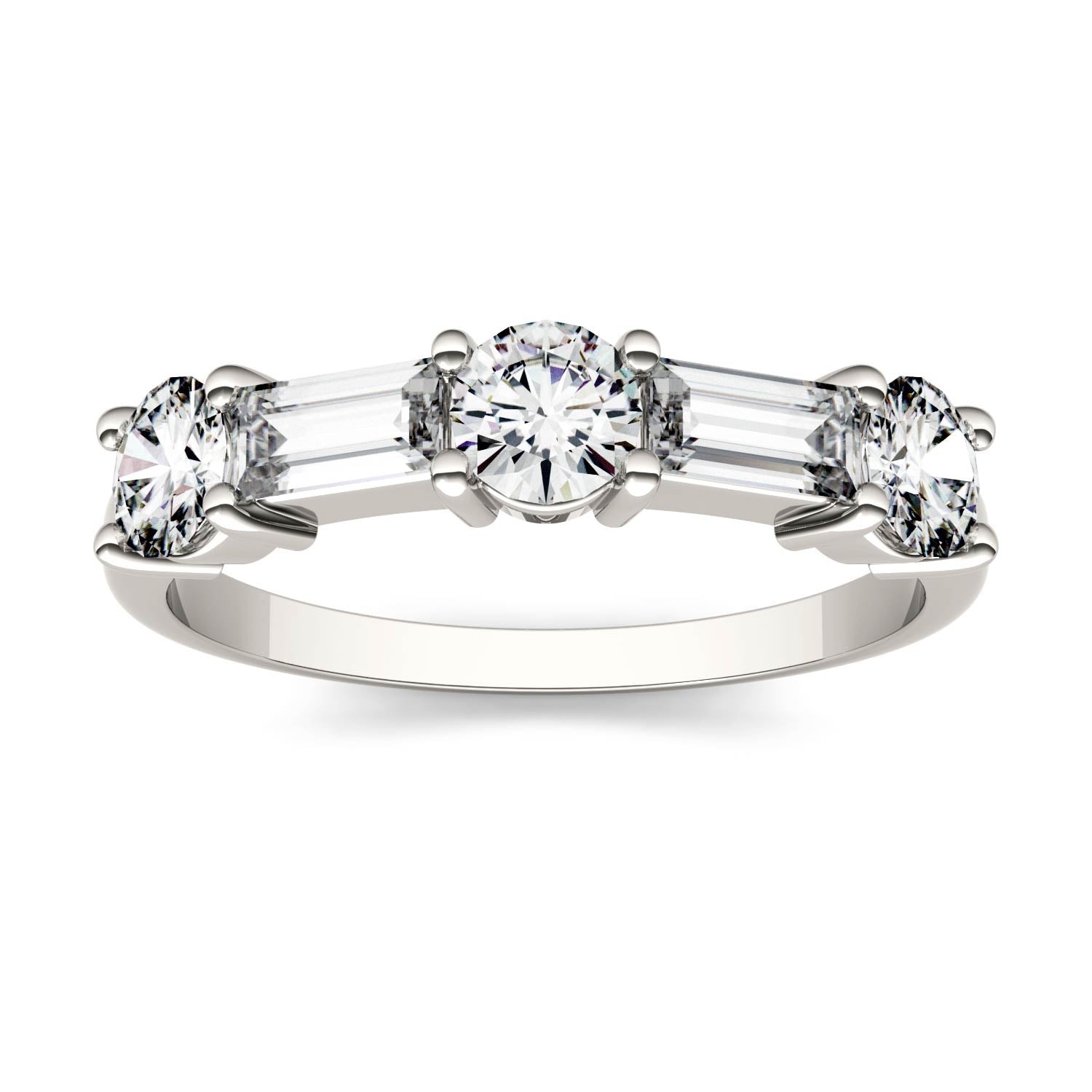 1.15 CTW DEW Straight Baguette Forever Bright™ Moissanite Ring