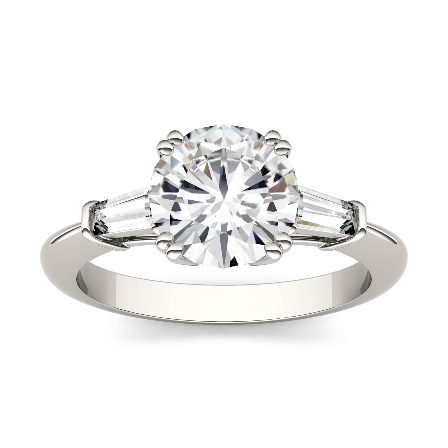 2.24 CTW DEW Round Forever Bright™ Moissanite Ring