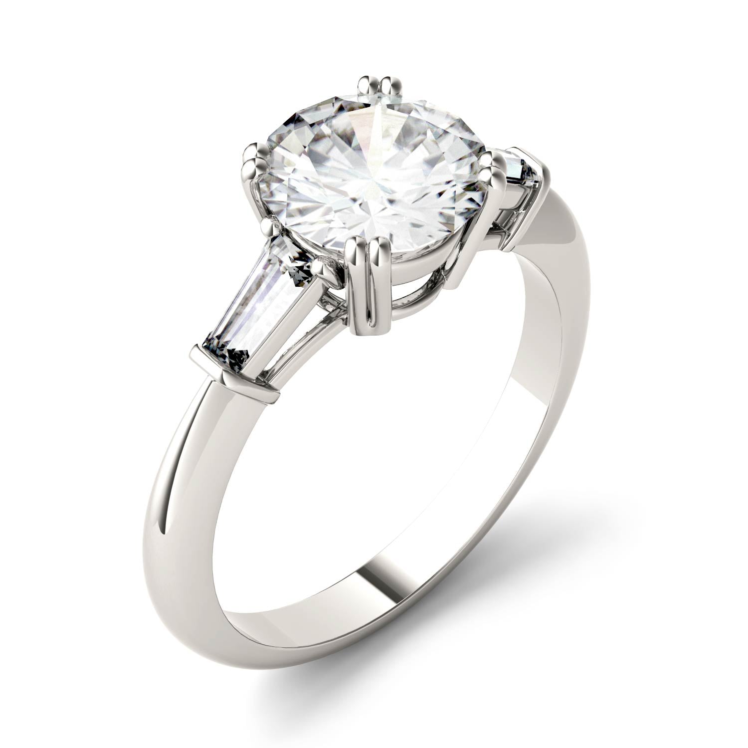 2.24 CTW DEW Round Forever Bright™ Moissanite Ring